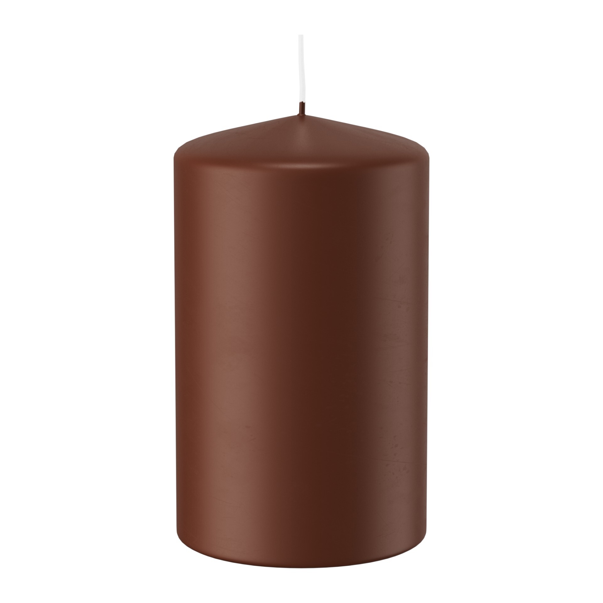Darstellung von Stumpen Kerze 60x38 ohne CELLO KASTANIE
