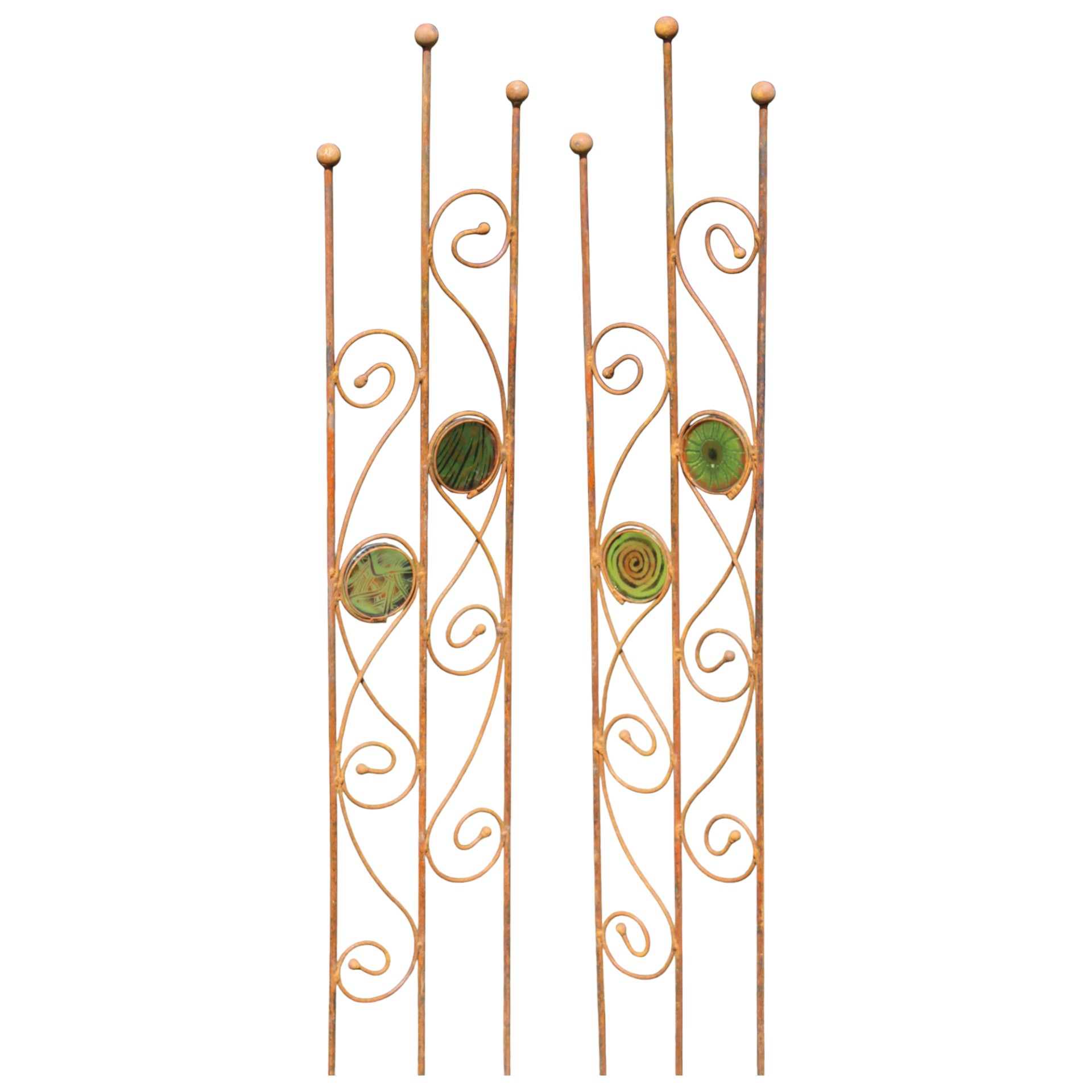 RP Rankwand 3 Stäbe mit 2 Gläser Darstellung von RP Rankwand 3 Stäbe mit 2 Gläser