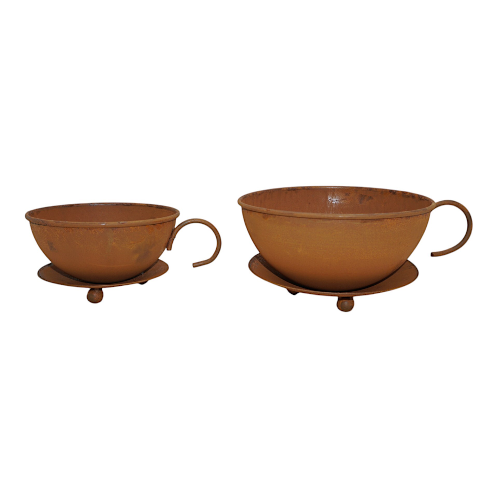 Darstellung von Tasse a. Fuss rost klein