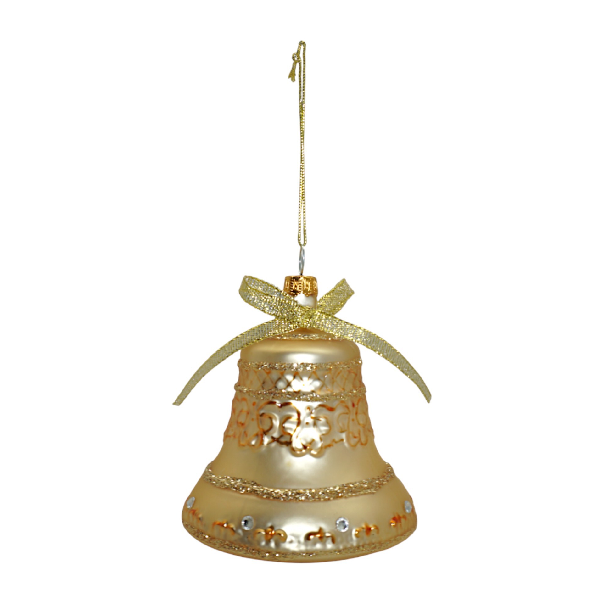 Darstellung von Glocke gold Glas