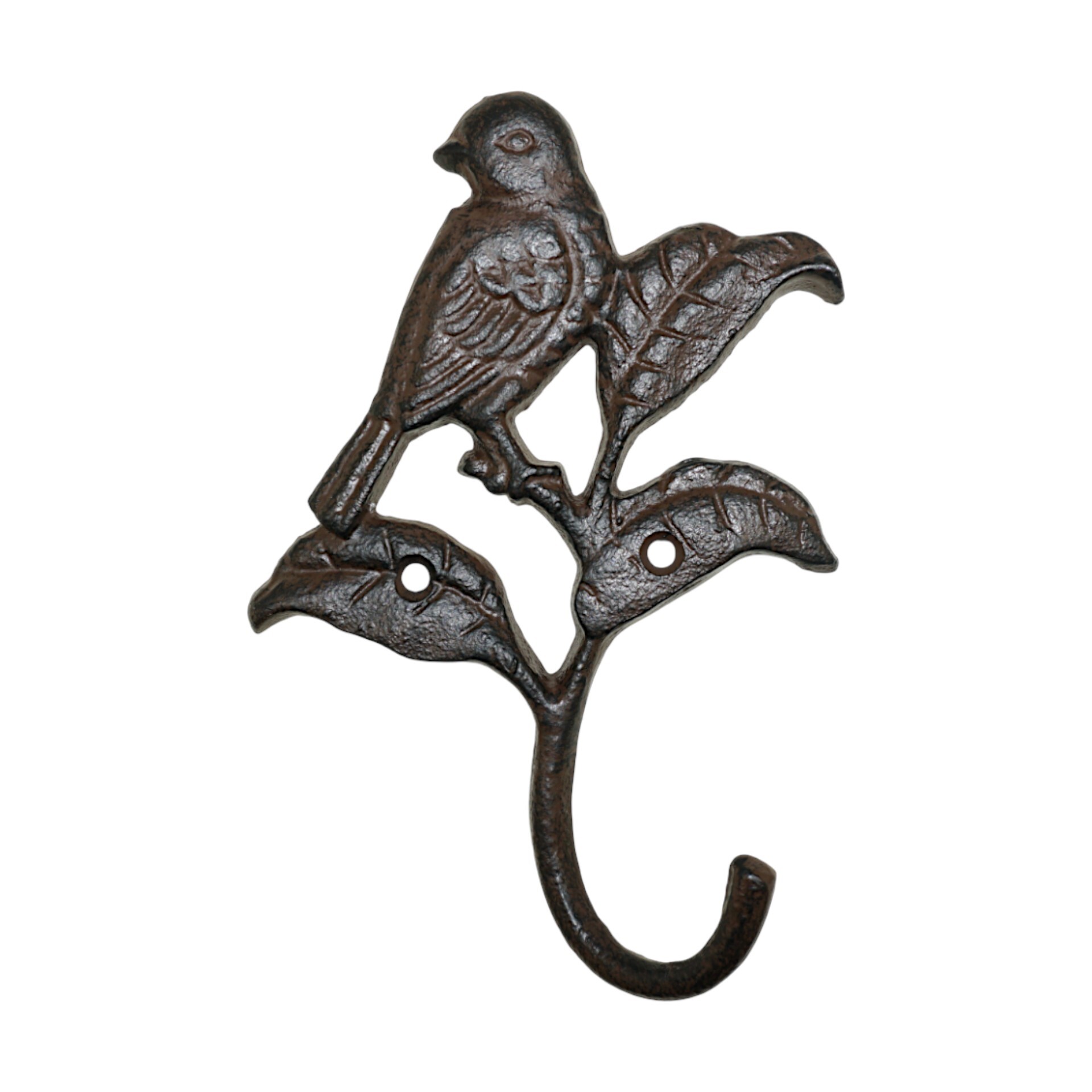 Darstellung von Wandhaken m. Vogel/Blatt