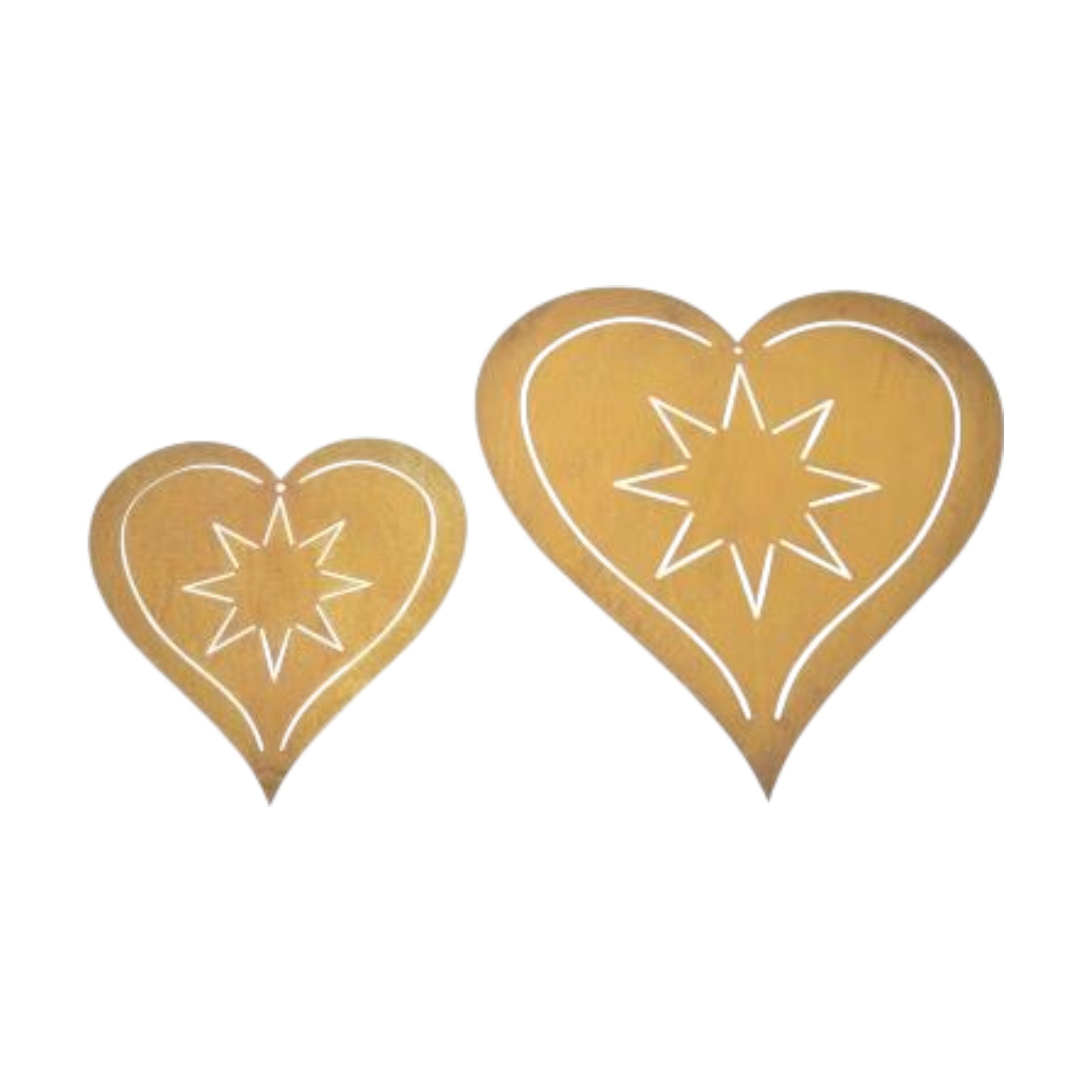 Herz klein mit Stern 20,6x20 cm Darstellung von Herz klein mit Stern 20,6x20 cm