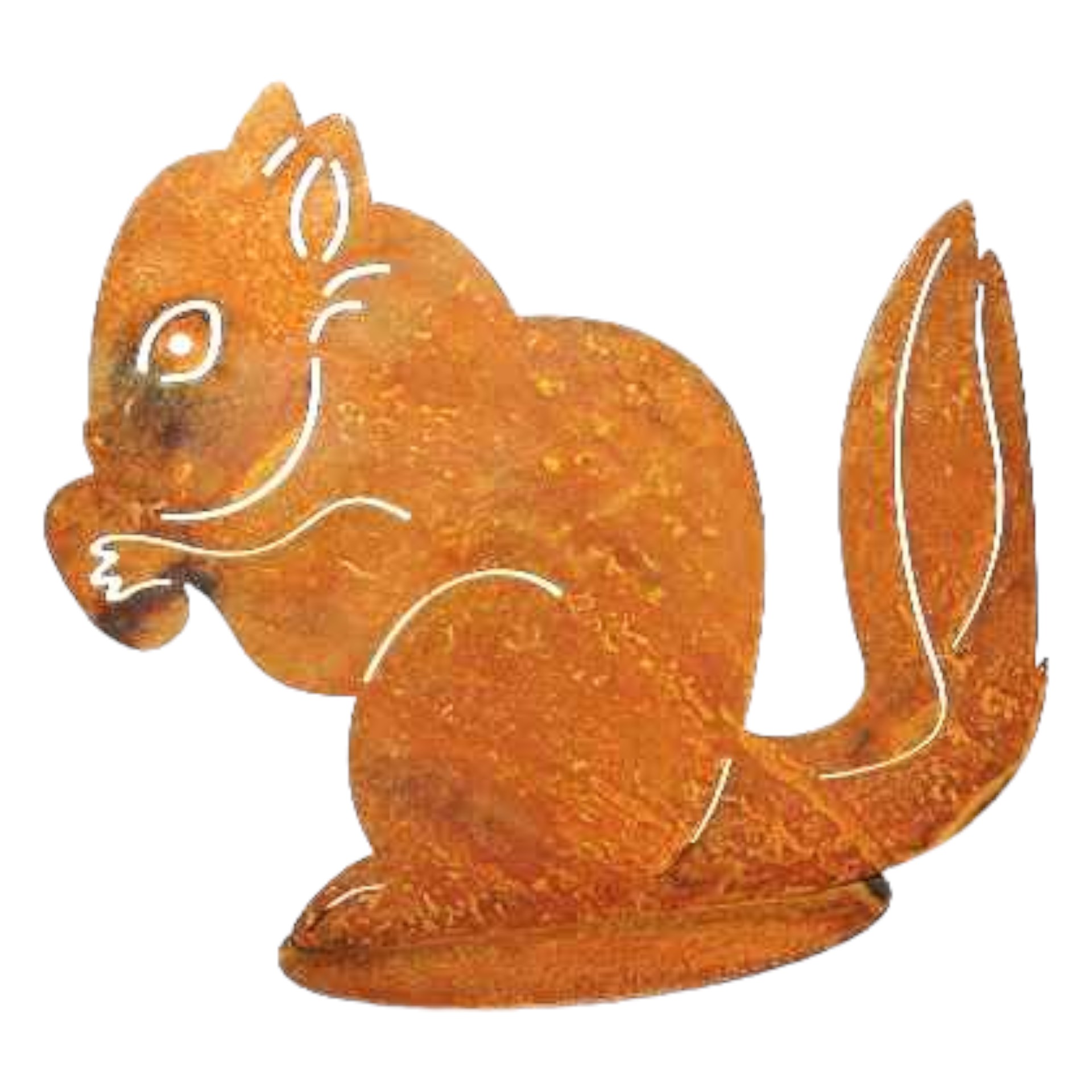 Eichhörnchen auf Platte Darstellung von Eichhörnchen auf Platte