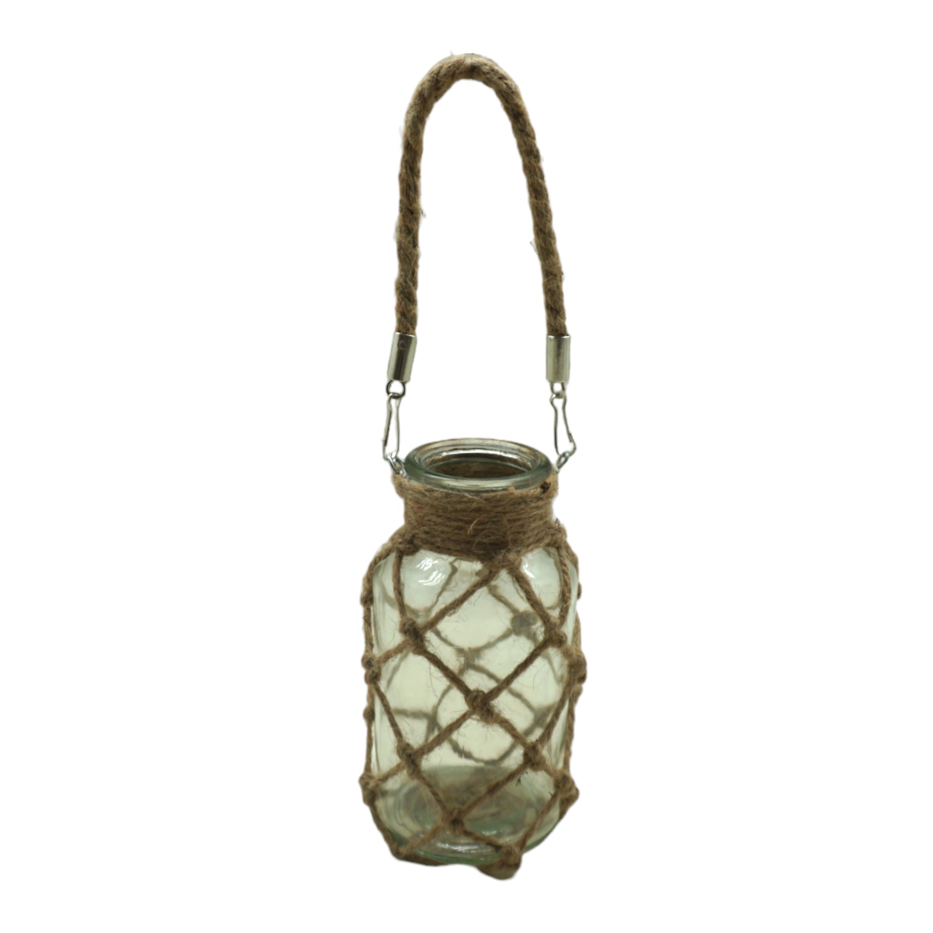 Glas m. Garn z. Hängen hoch gross Darstellung von Glas m. Garn z. Hängen hoch gross