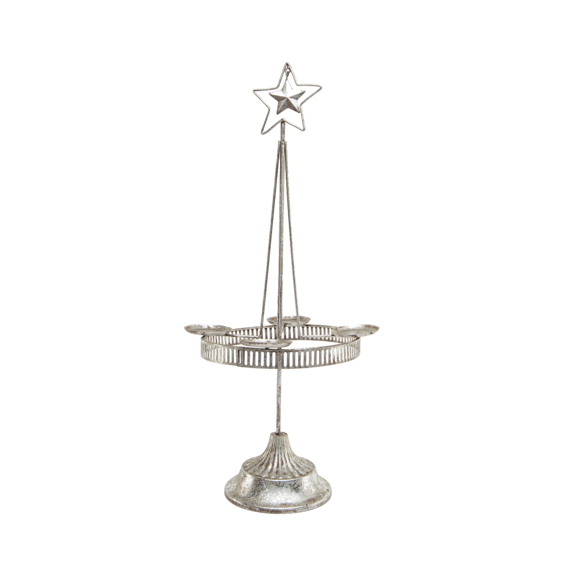 RP Ständer silber gross  Stern, 22x22x49 cm Darstellung von RP Ständer silber gross  Stern, 22x22x49 cm