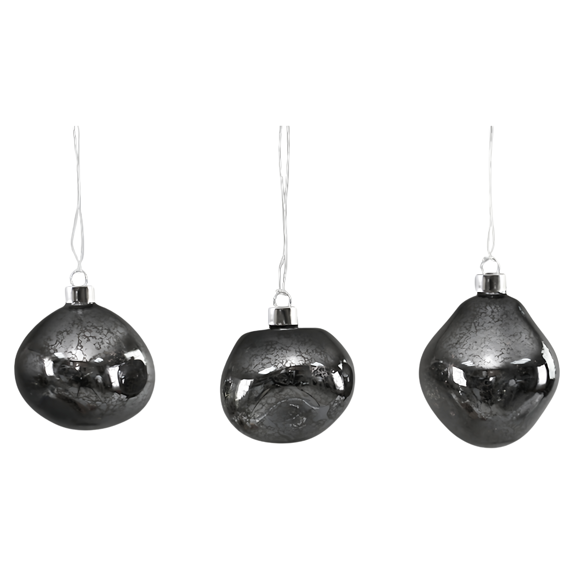 Darstellung von Organic Glasskugelset 3tlg. anthrazit