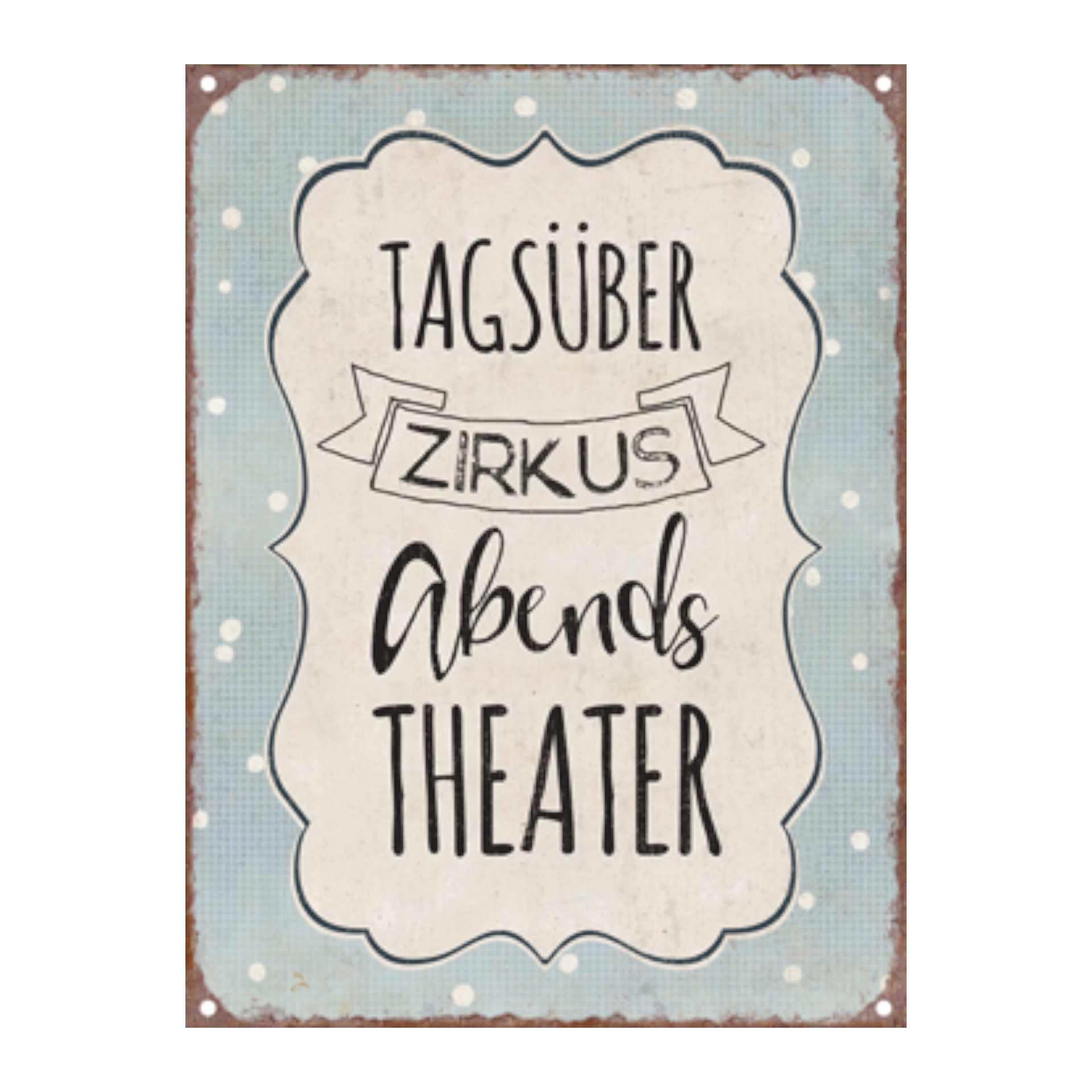 Darstellung von RP Schild Tagsüber Zirkus abends Theater