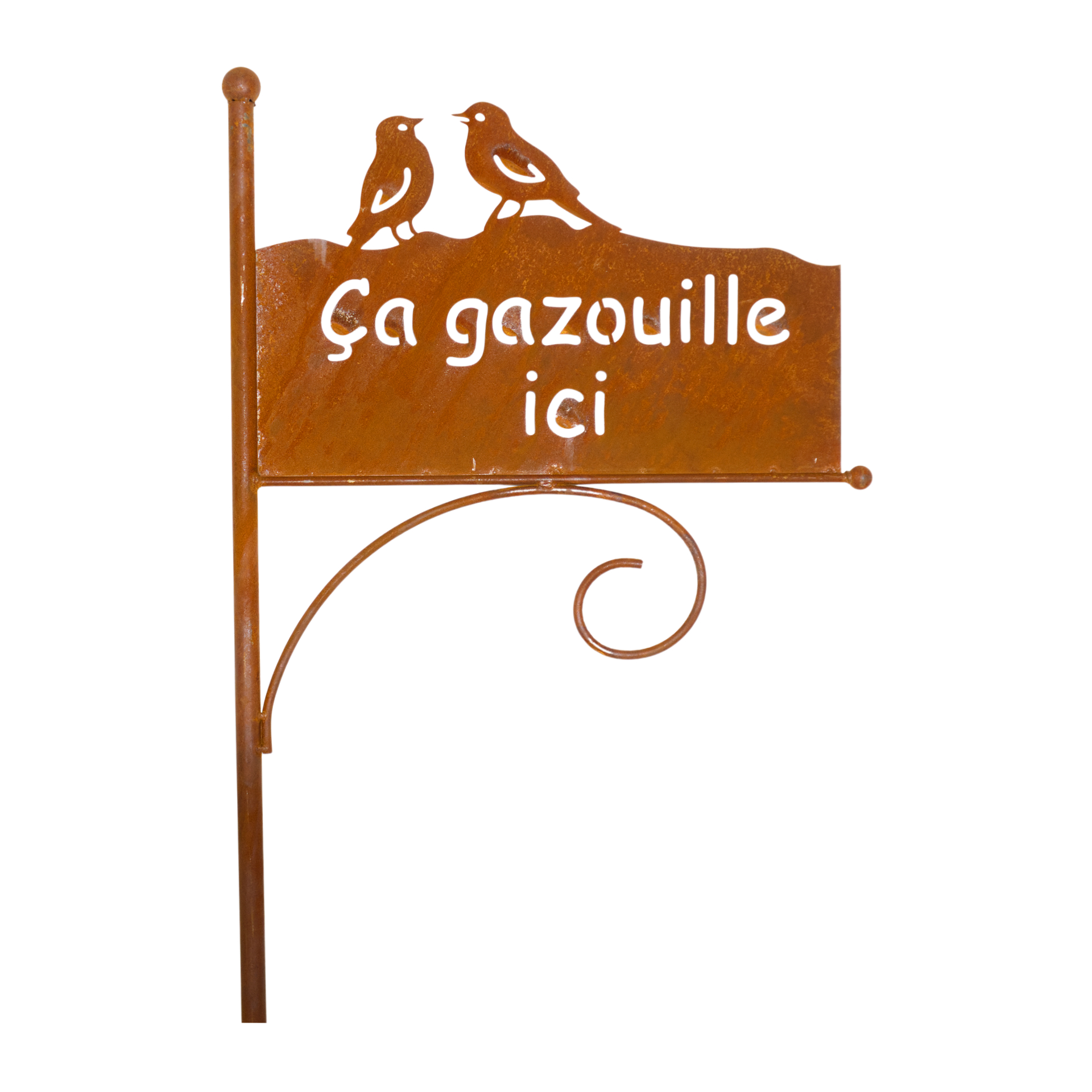 Darstellung von Ampelstange Tafel 2 Vögel Ca gazouille ici
