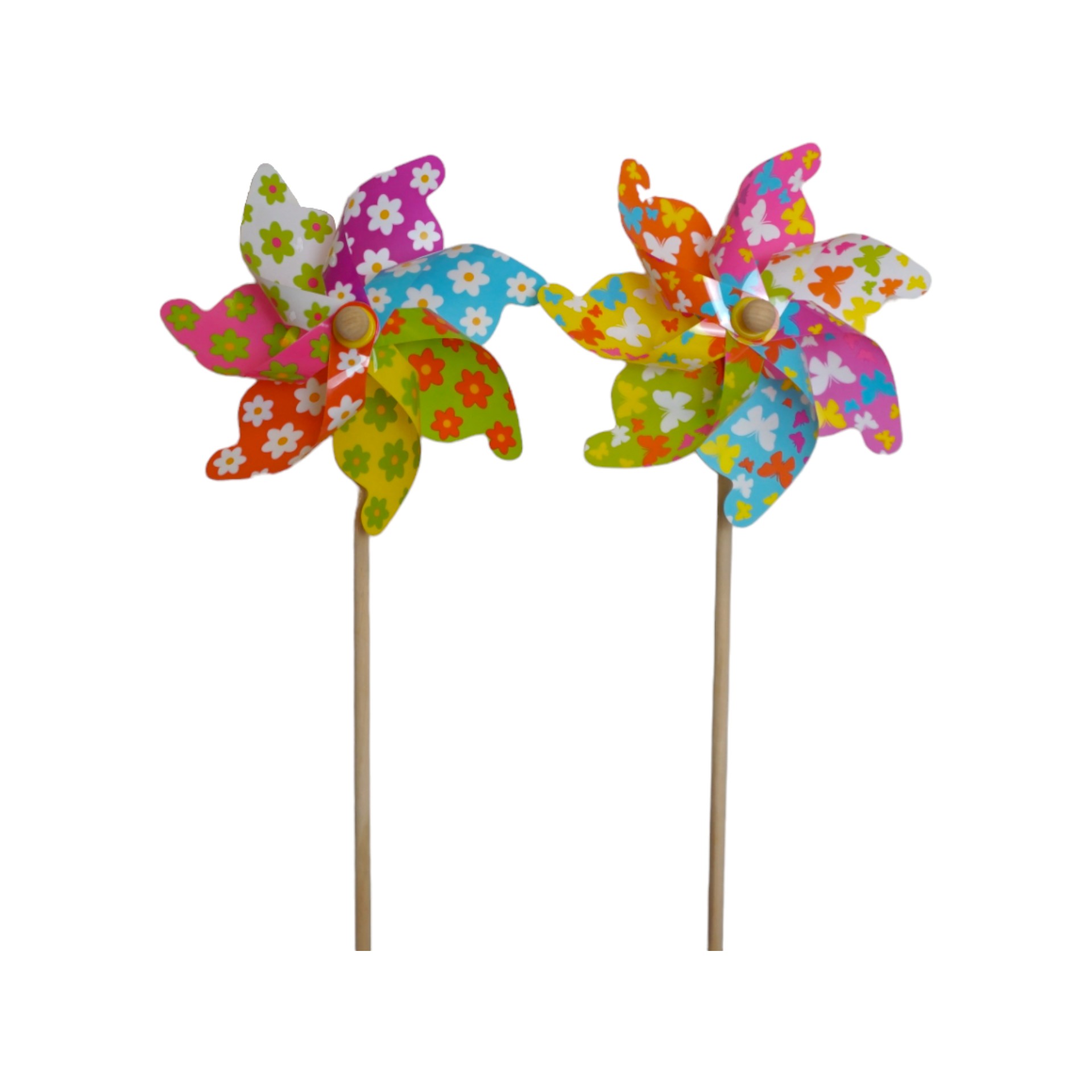 Blume/Schmetterling Propeller a. Holzstab sort. gross Darstellung von Blume/Schmetterling Propeller a. Holzstab sort. gross