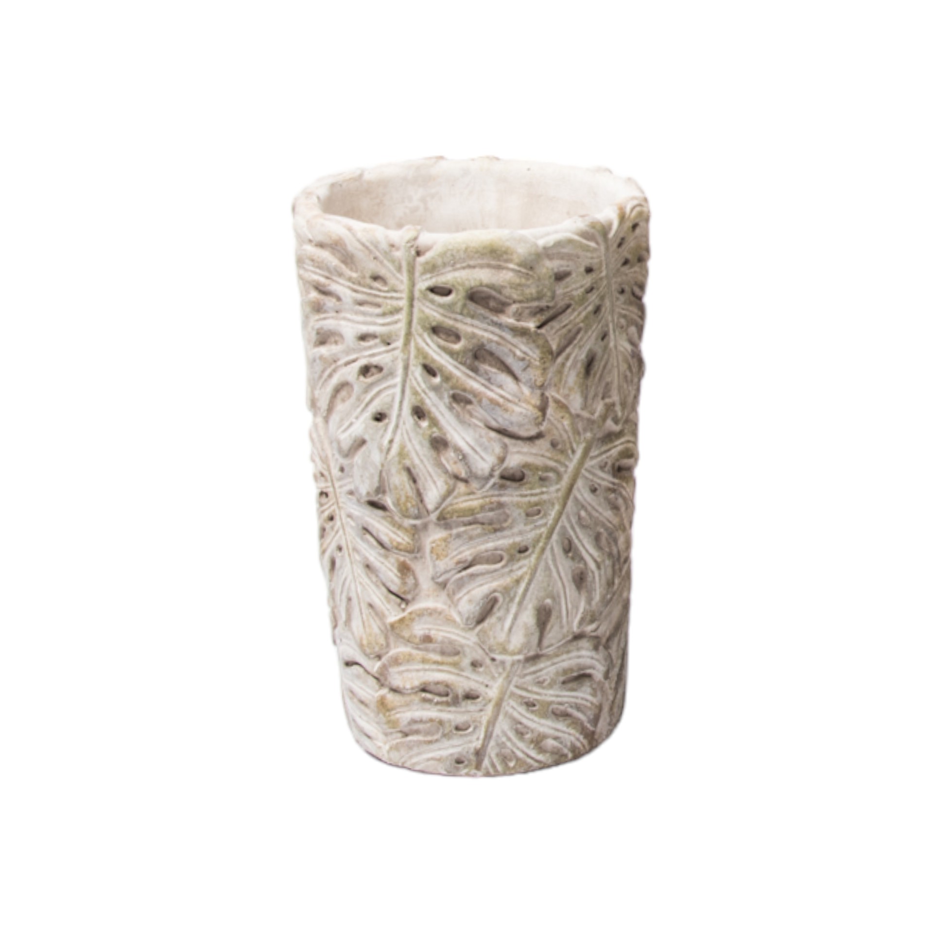 RP Keramikvase klein Blatt natur, 11,5x18 cm Darstellung von RP Keramikvase klein Blatt natur, 11,5x18 cm