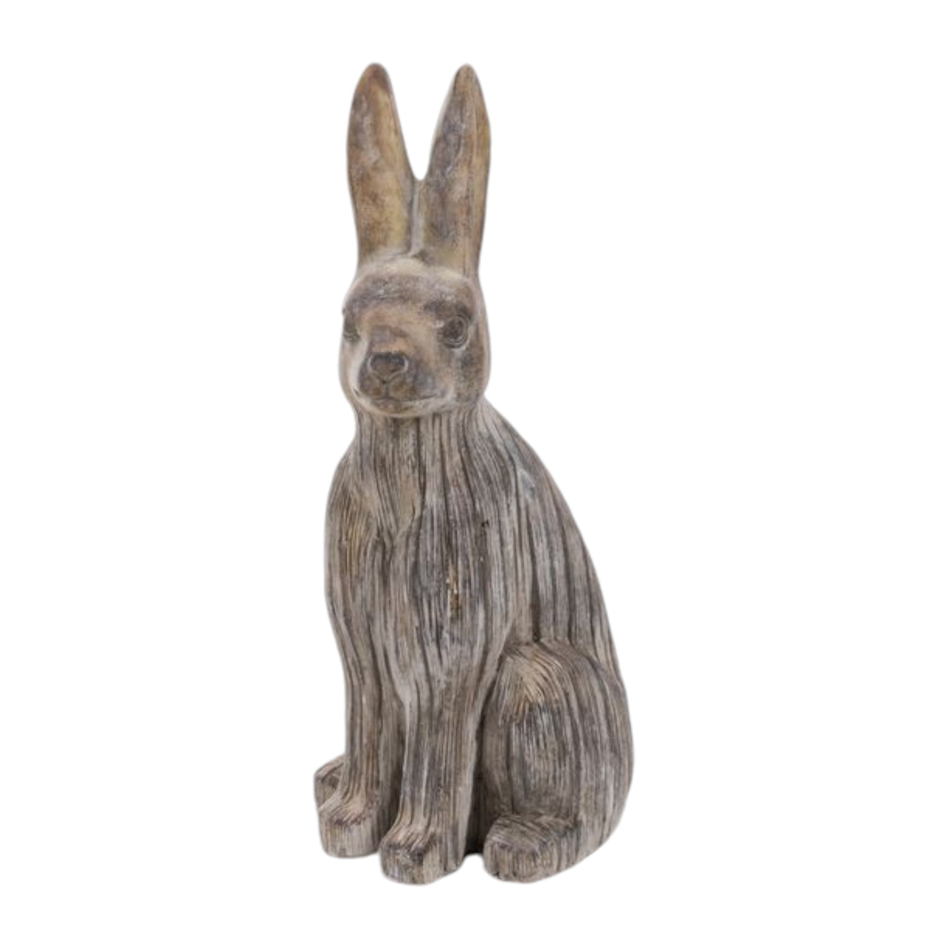 sitzender Hase gr. Zement Darstellung von sitzender Hase gr. Zement