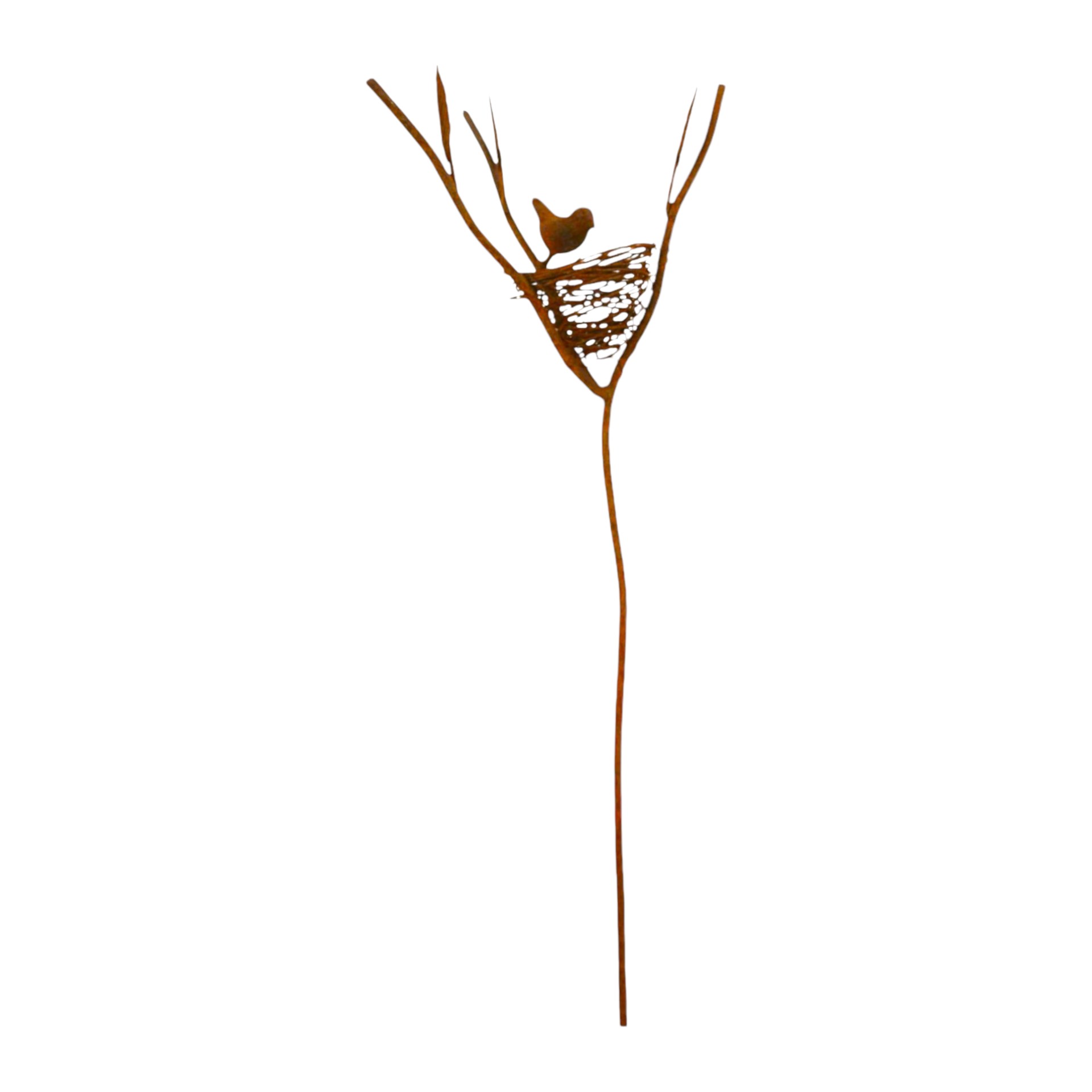 Vogelnest auf Stab klein Darstellung von Vogelnest auf Stab klein