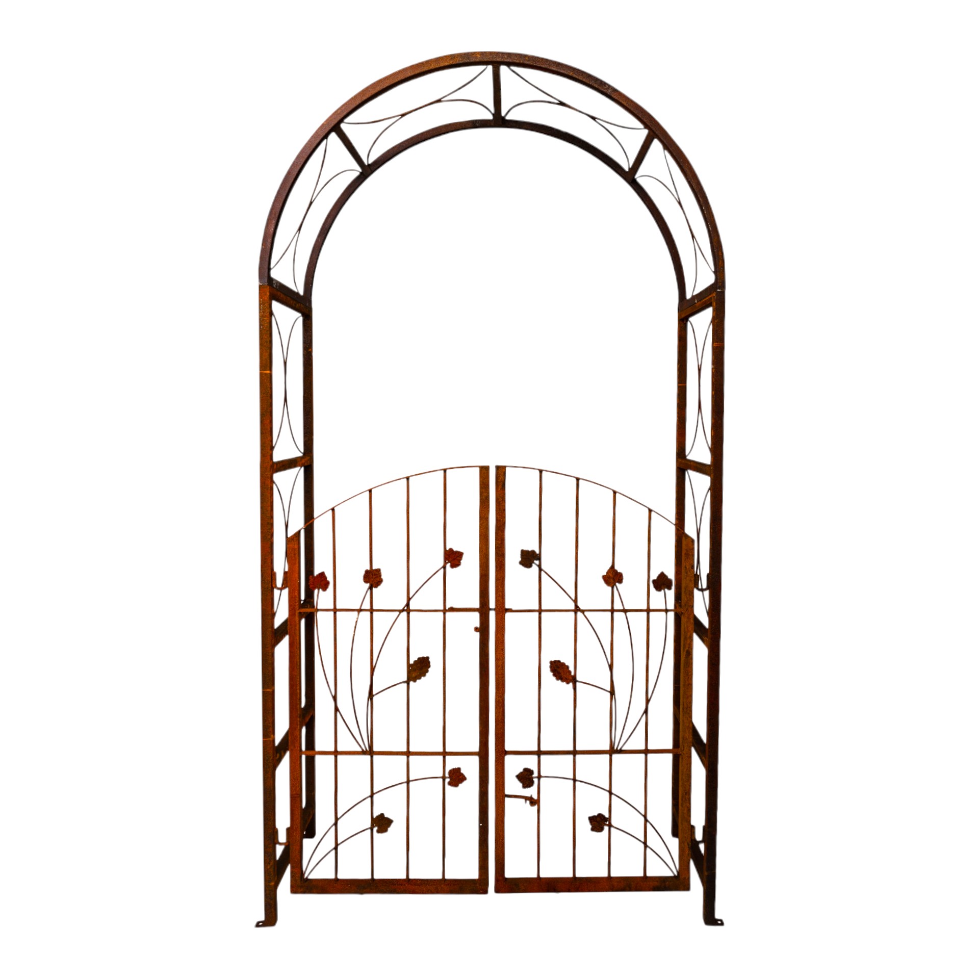 Darstellung von Rosenbogen m. Tor Äste