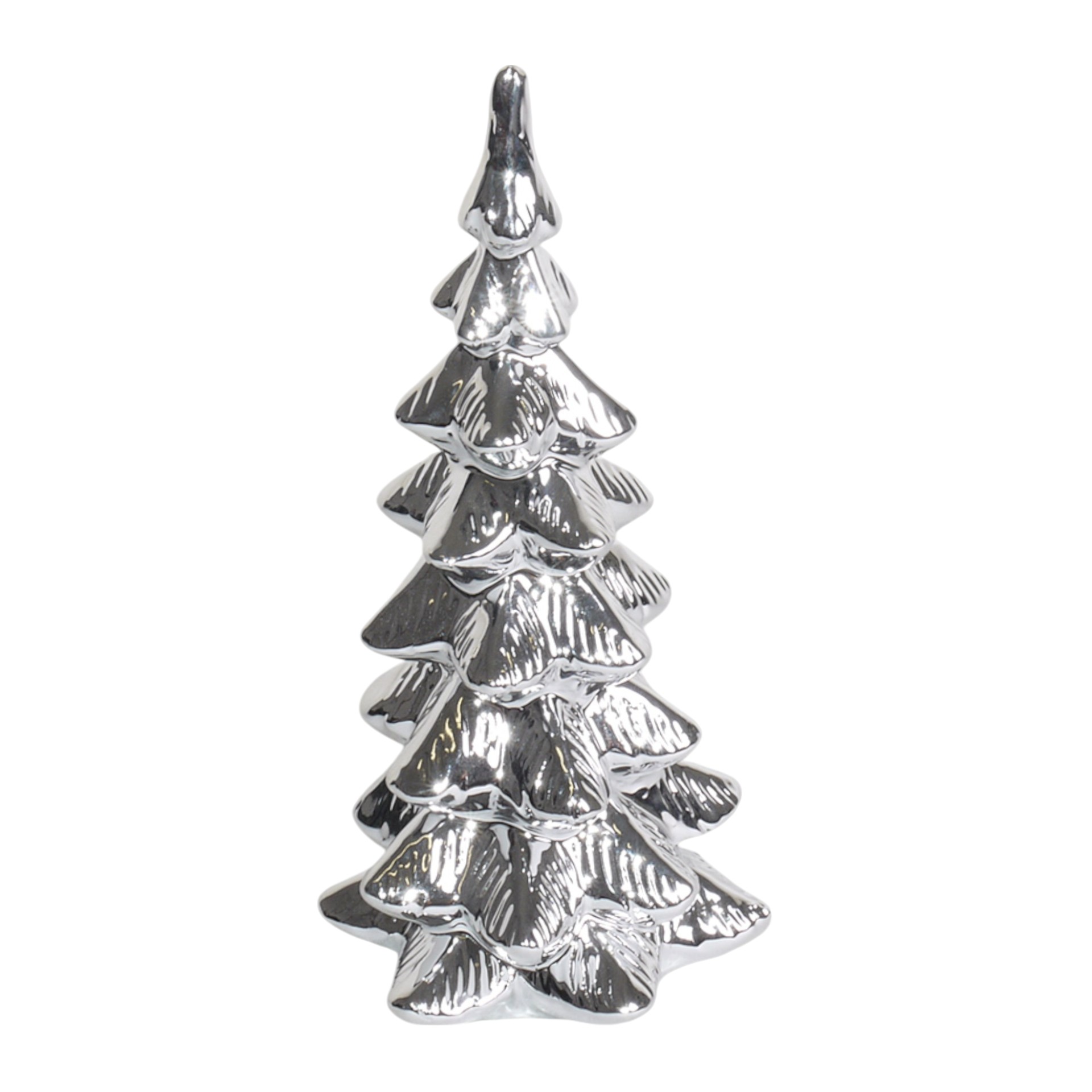 Darstellung von RP Dekobaum silber 20x10x10 cm