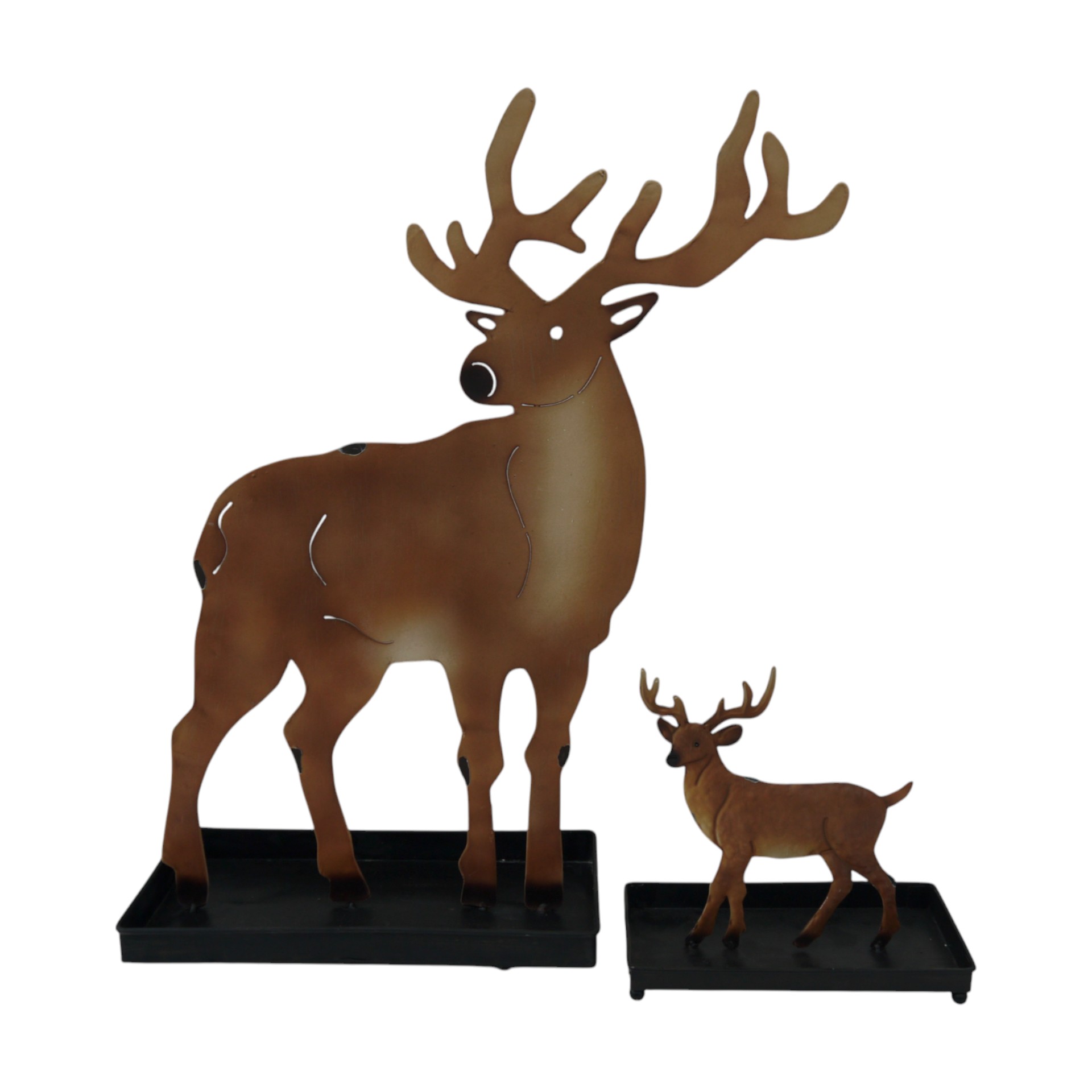 RP stehender Hirsch gr. mit Schale Darstellung von RP stehender Hirsch gr. mit Schale