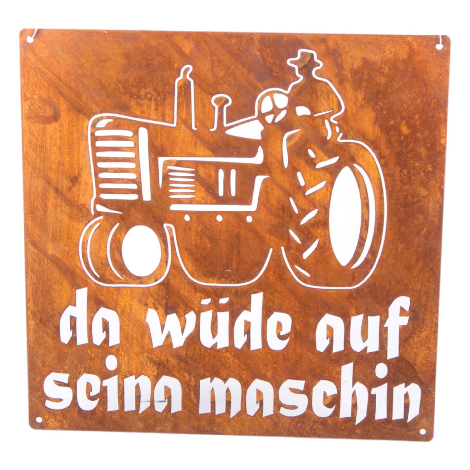 RP Tafel Da wüde auf seina maschin Darstellung von RP Tafel Da wüde auf seina maschin