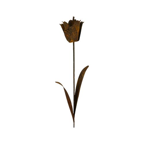 Darstellung von Tulpe z. Stecken rost, h= 144 cm, b= 17 cm