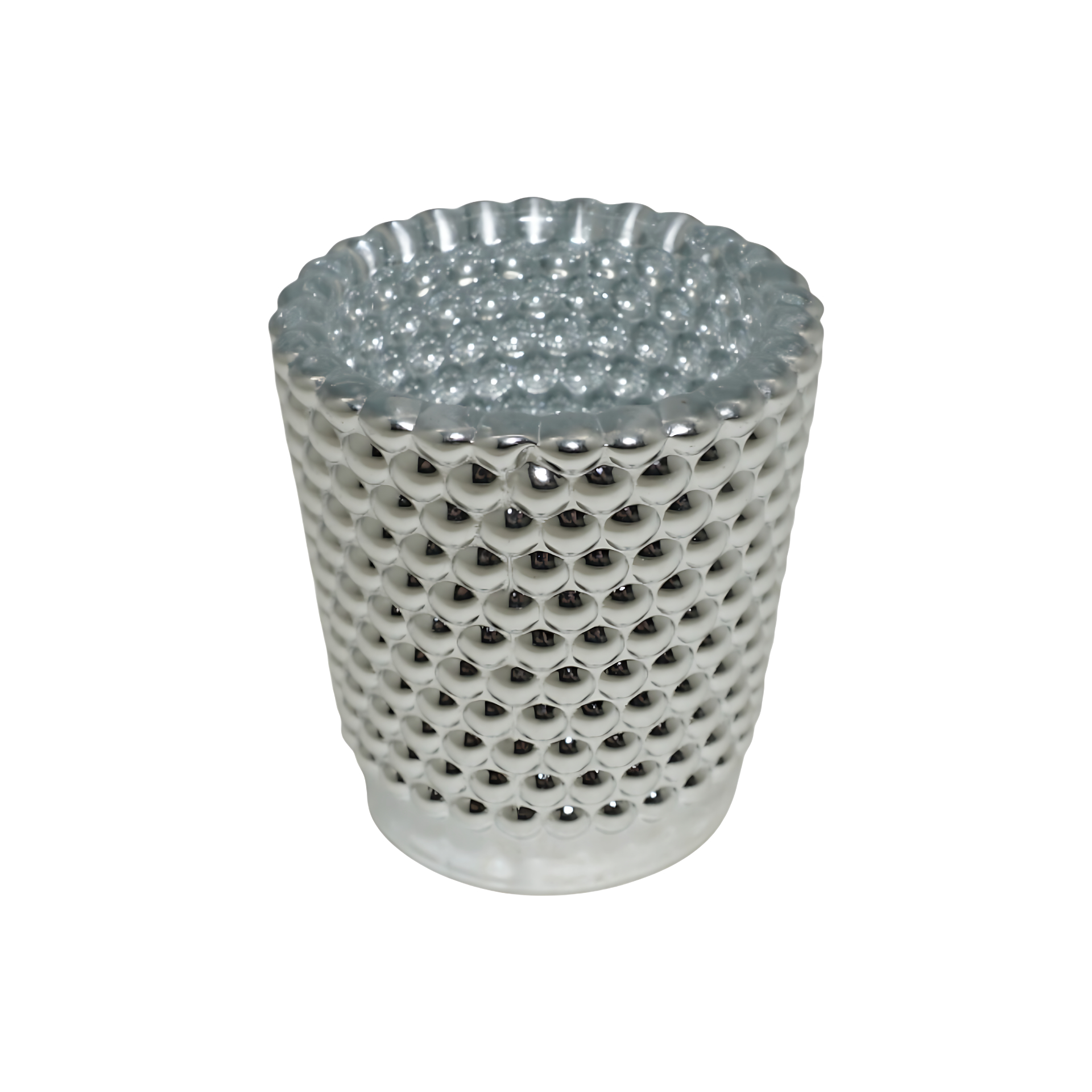 Darstellung von Teelichthalter hoch silber