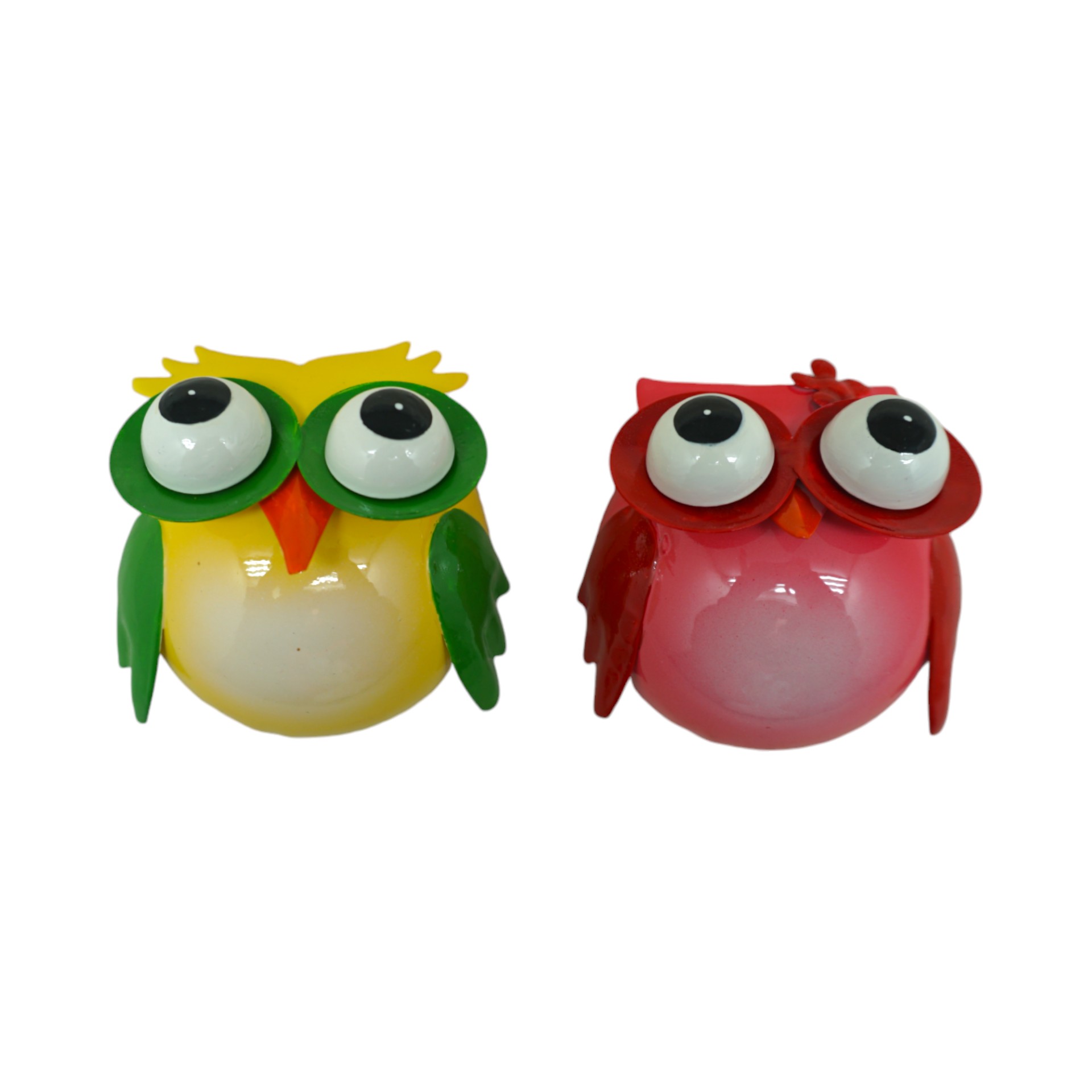 Eule gelb/ rot sortiert mit Magnet Darstellung von Eule gelb/ rot sortiert mit Magnet