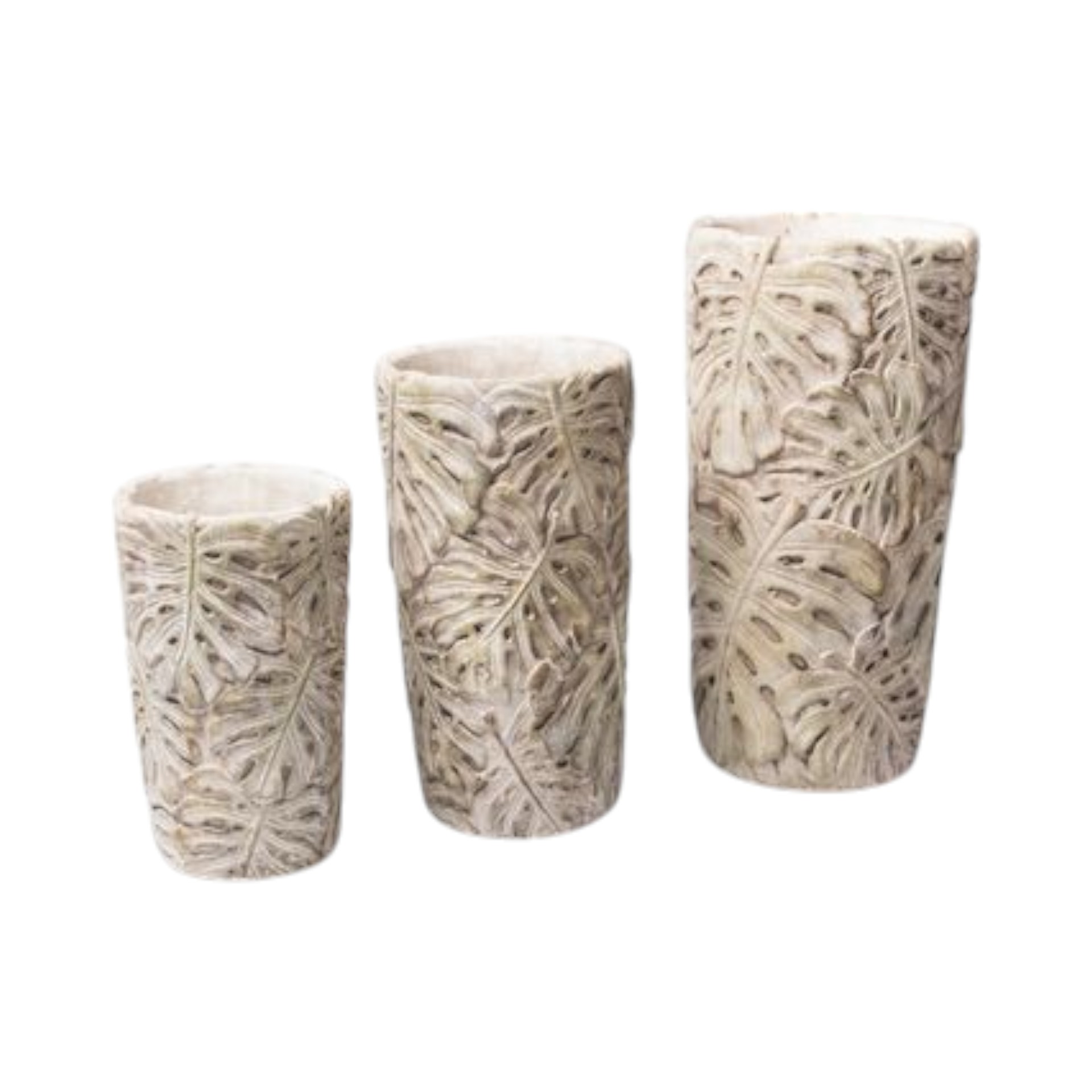 RP Keramikvase gross Blatt natur Darstellung von RP Keramikvase gross Blatt natur