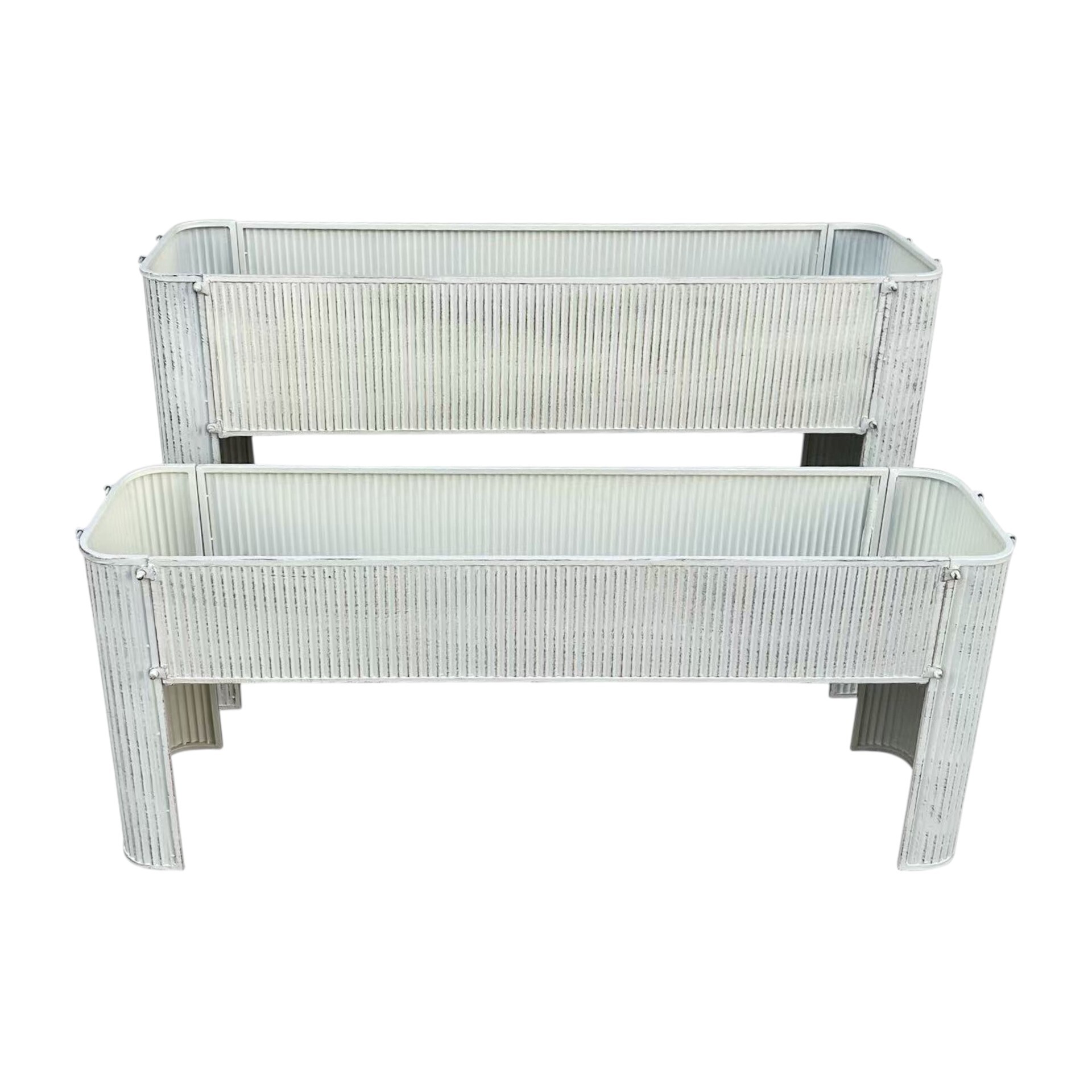 Darstellung von Pflanztröge 2tlg. creme a. Fuss