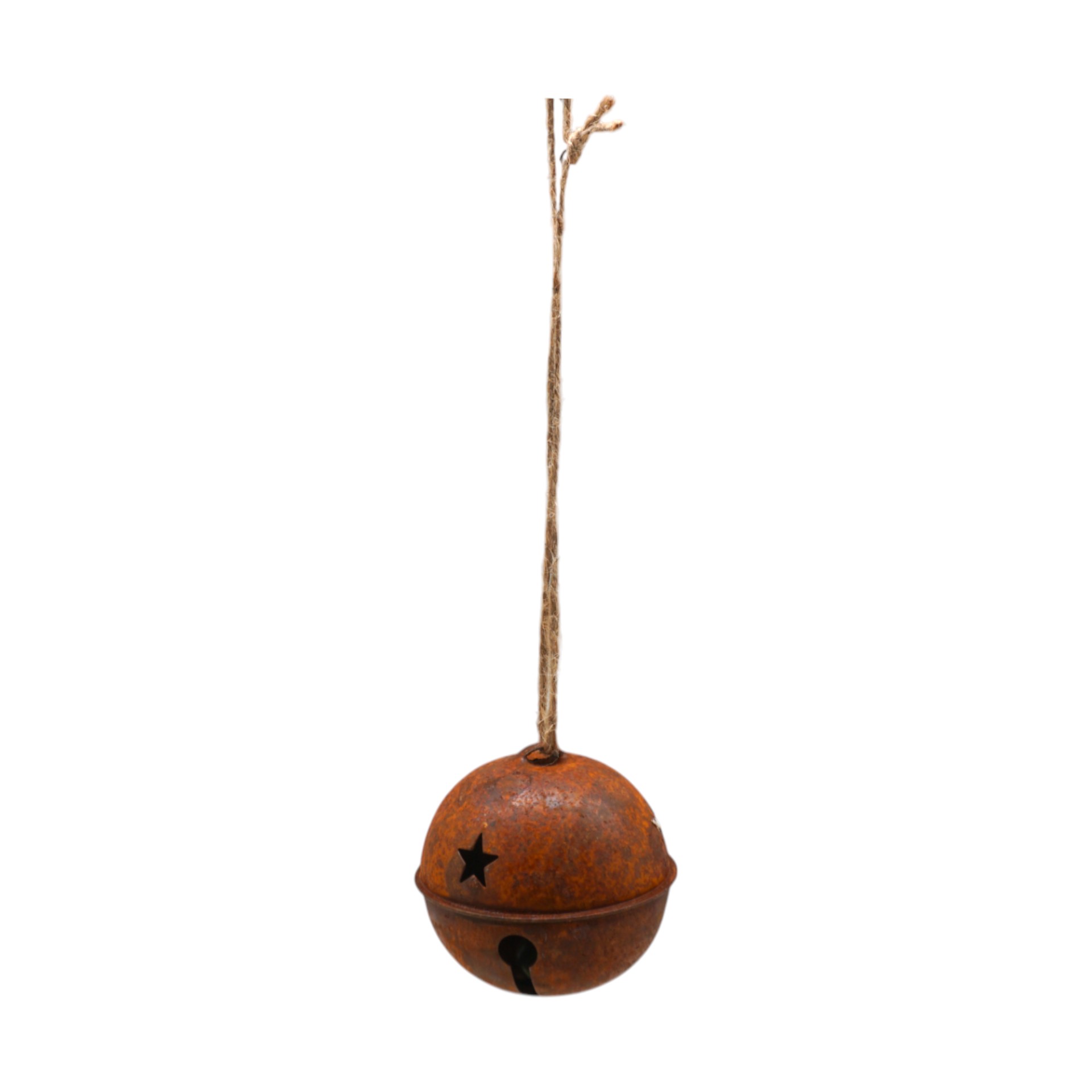 Darstellung von Weih`kugel m. Schellen klein d= 8 cm rost