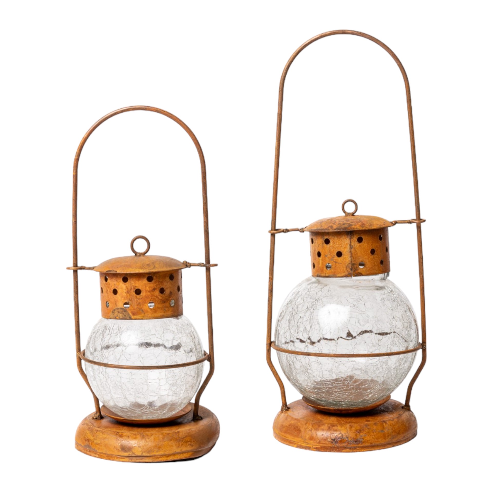 Laterne klein mit  Glas craquelliert Darstellung von Laterne klein mit  Glas craquelliert