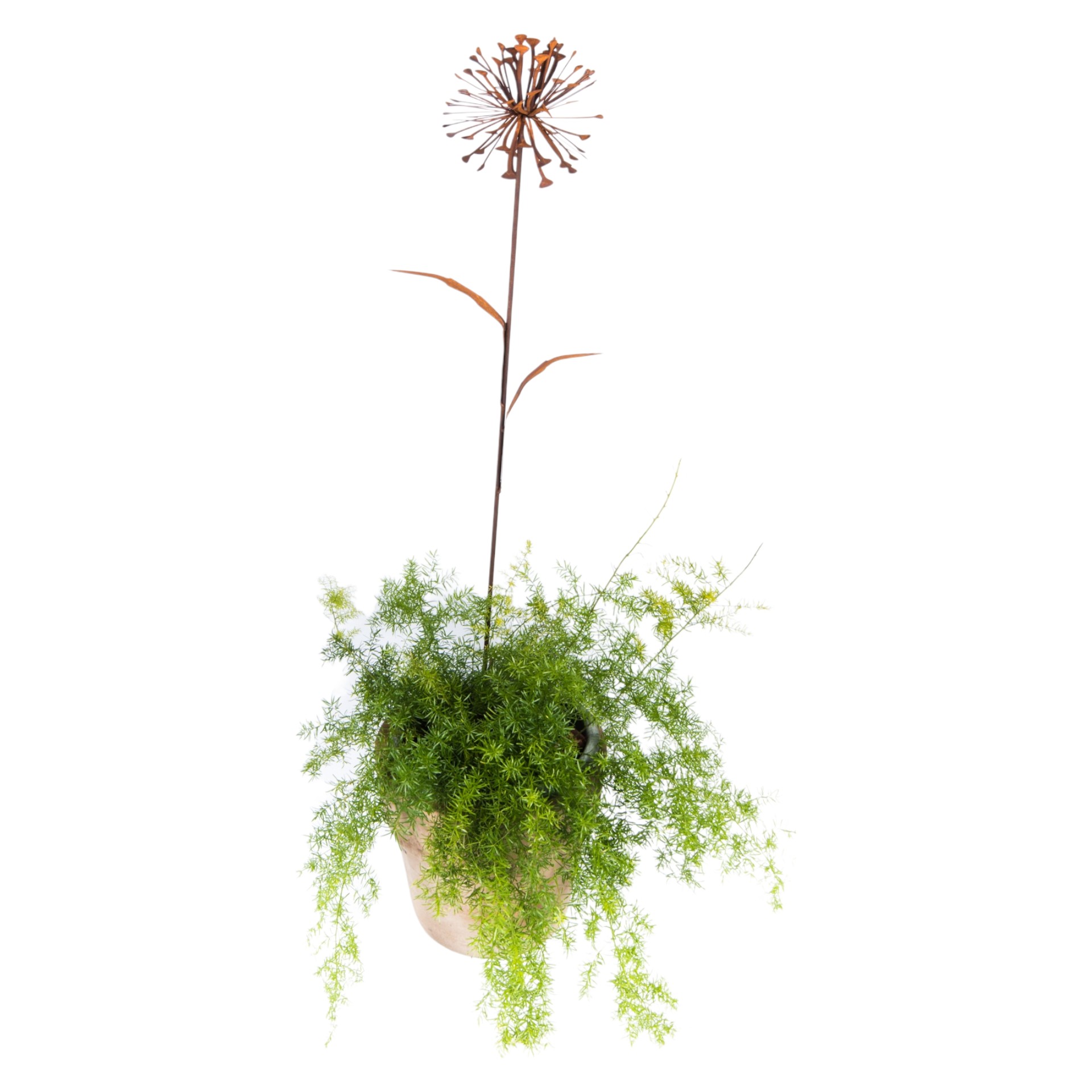 Blume auf Stab 2 Blätter 130 cm Darstellung von Blume auf Stab 2 Blätter 130 cm
