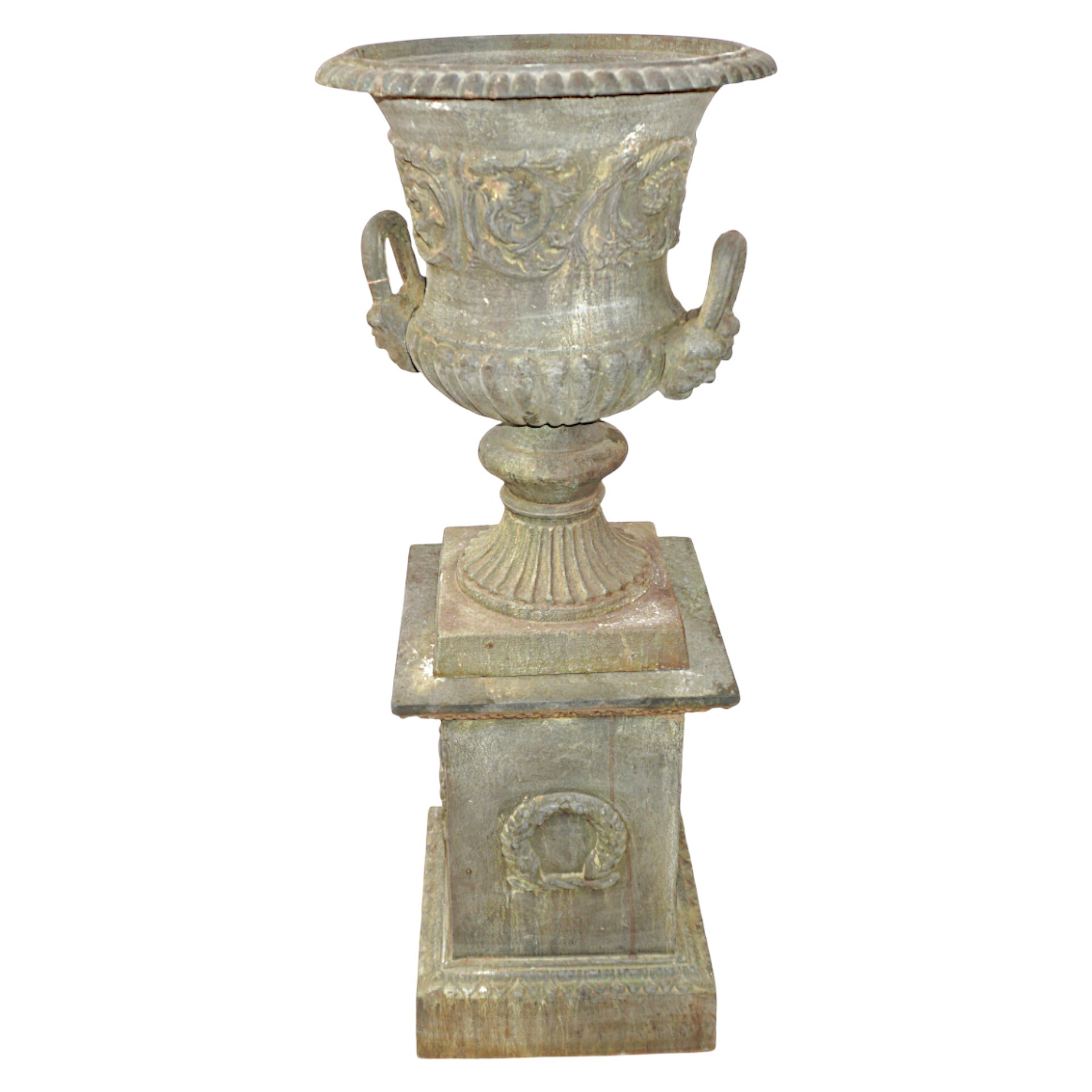 Darstellung von Topf Versailles inkl. Sockel bleifarben