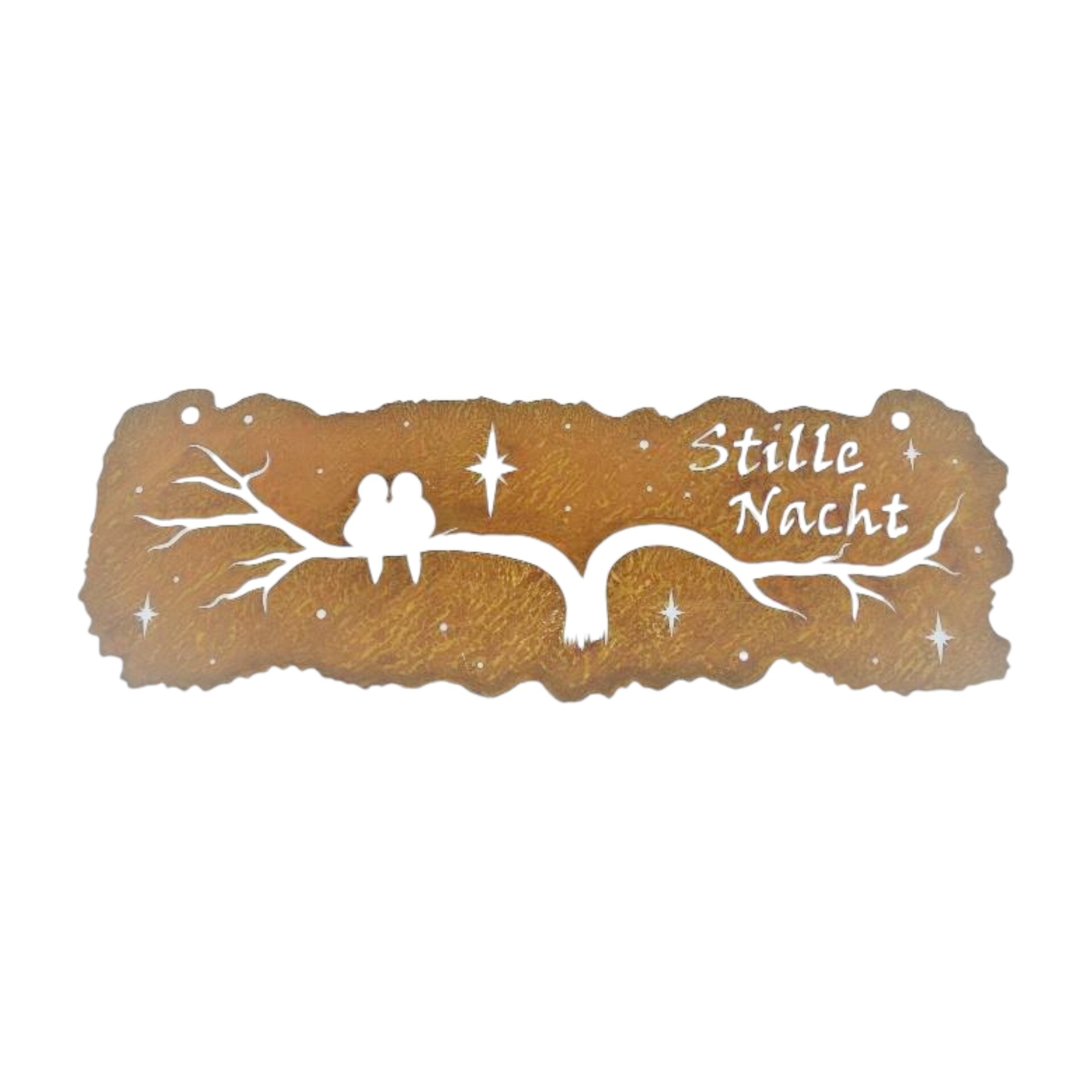 Tafel rechteckig Stille Nacht, 50x18 cm Darstellung von Tafel rechteckig Stille Nacht, 50x18 cm