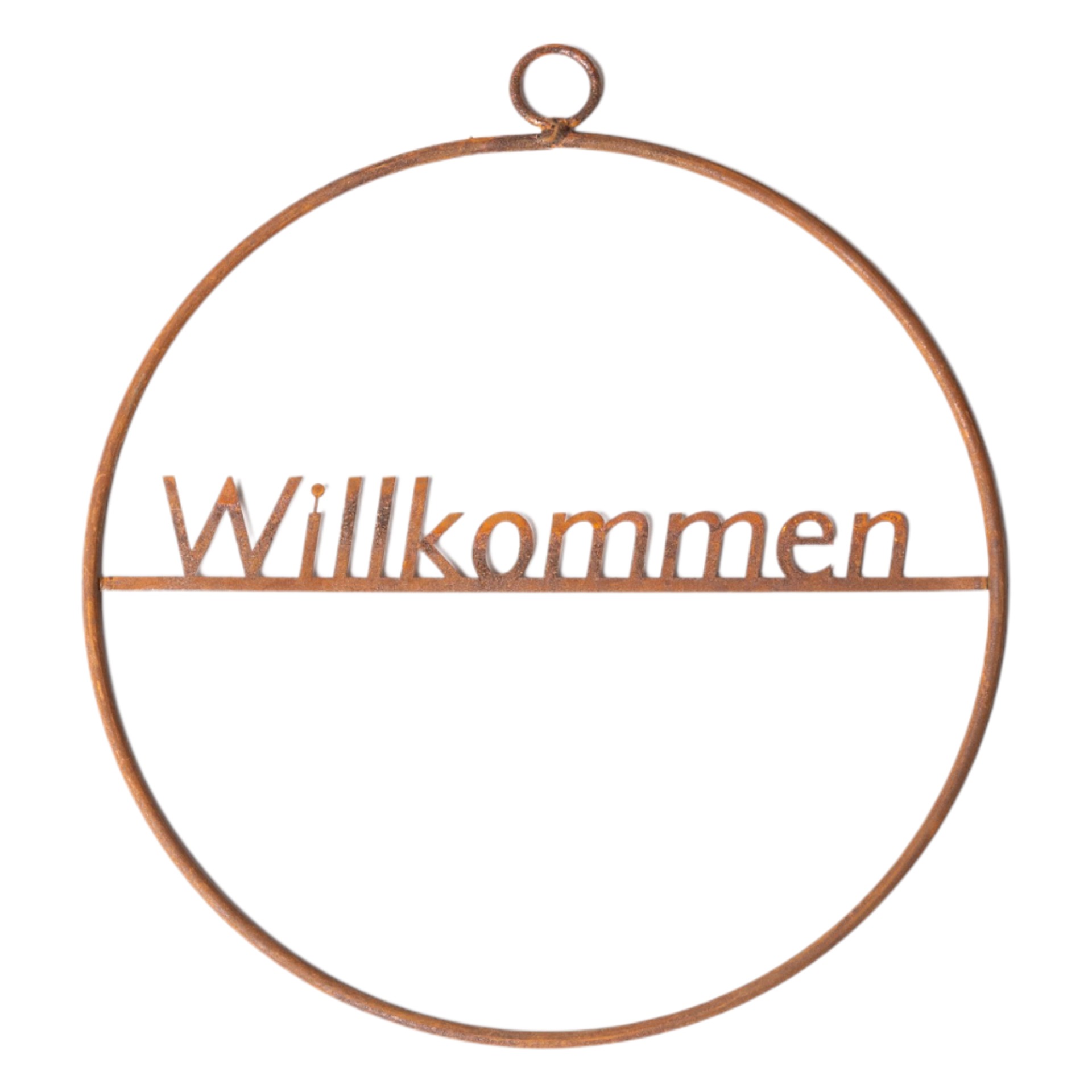 Darstellung von Hänger Drahtring mittel Willkommen