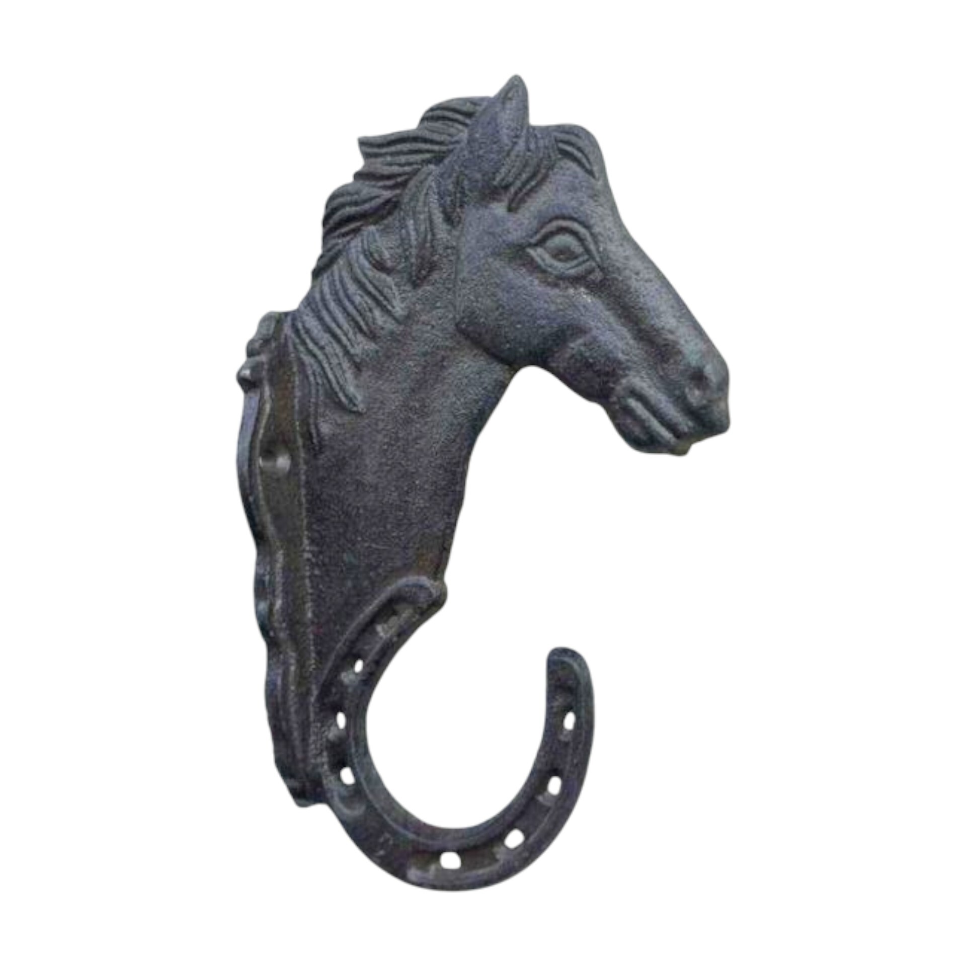 Haken Pferd mit Hufeisen Darstellung von Haken Pferd mit Hufeisen