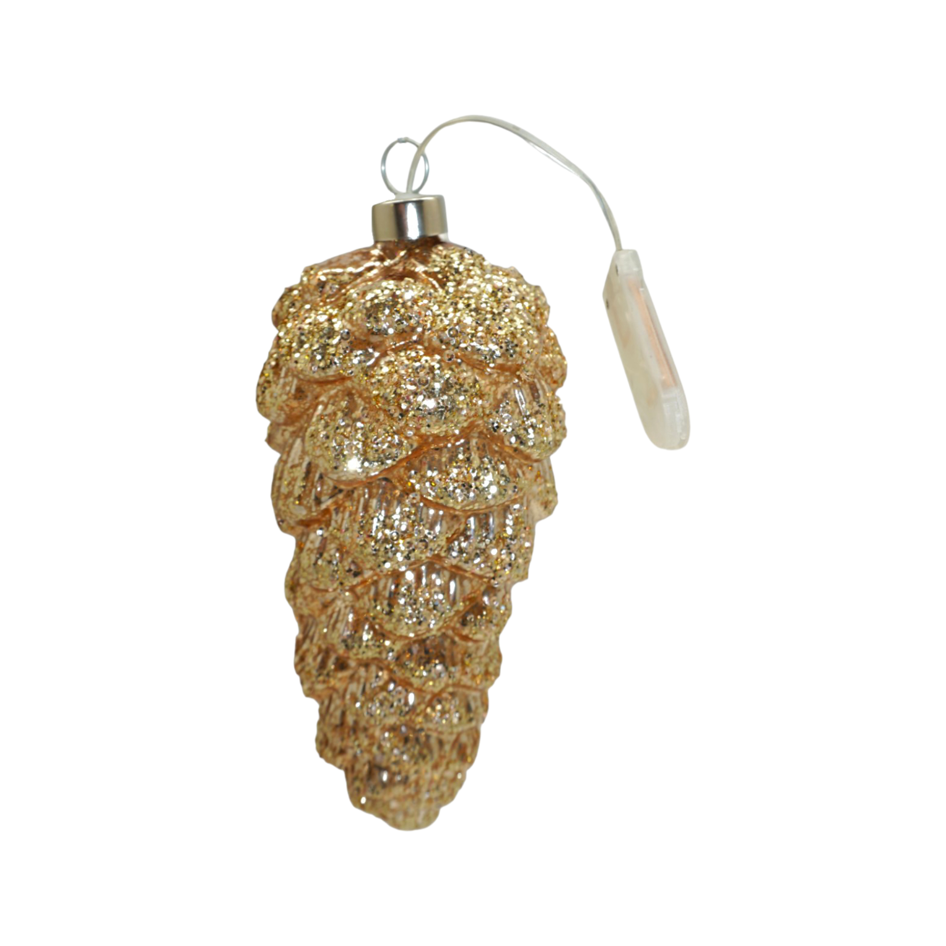 Darstellung von Zapfen gold mit LED, klein