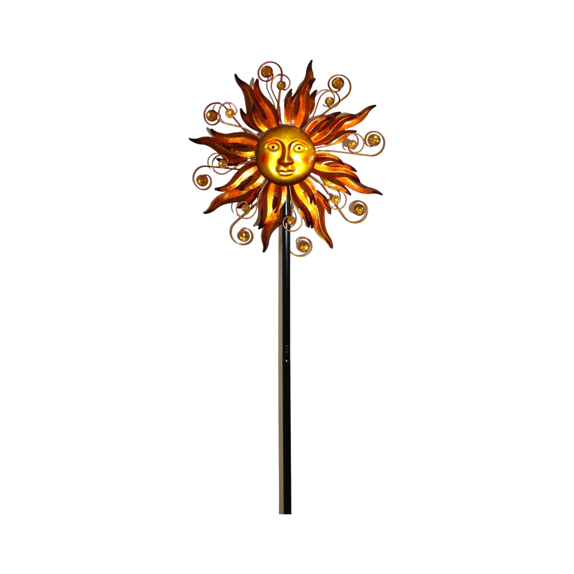 Darstellung von Propeller Sonne m. Flammen