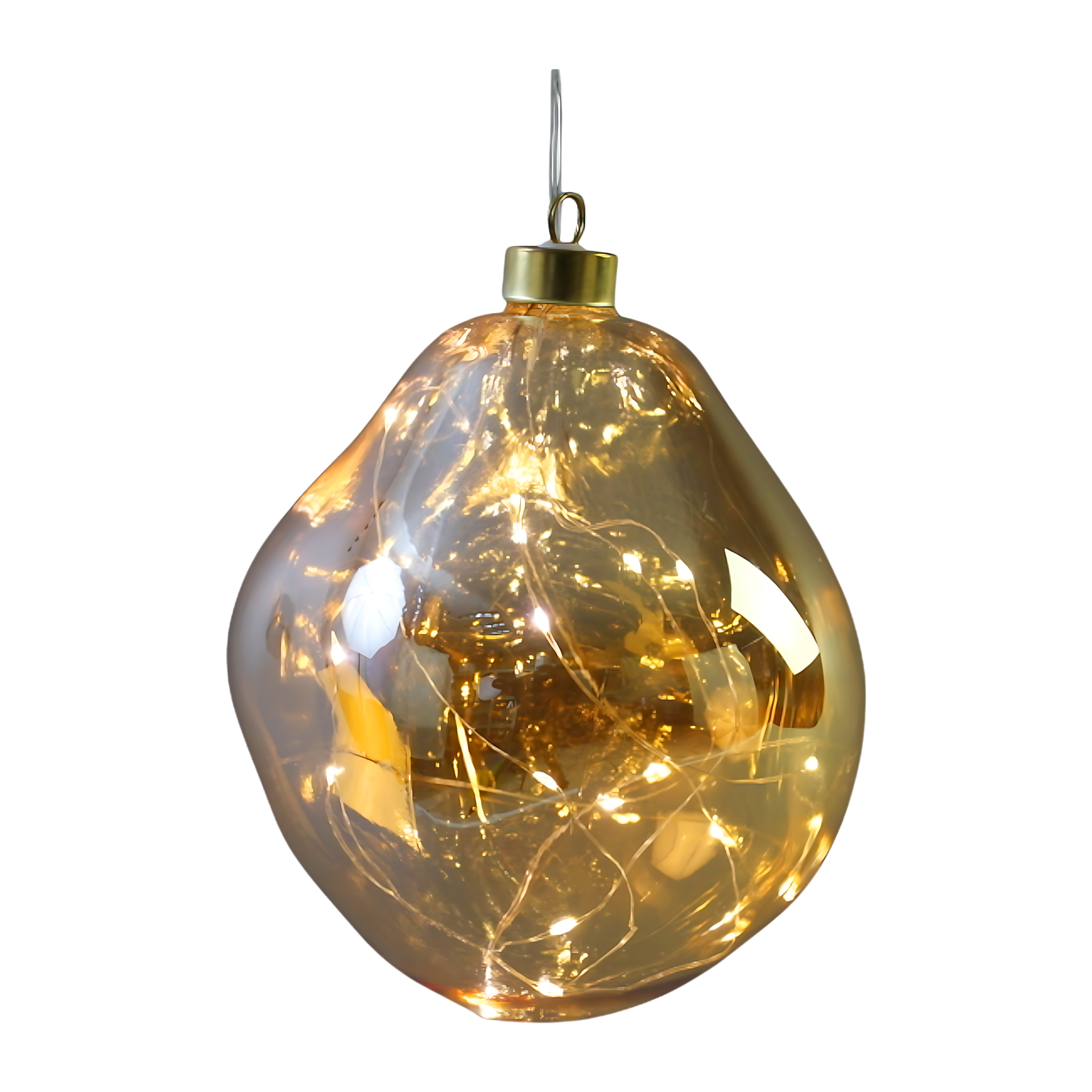Darstellung von Organic Glasskugel amber gross