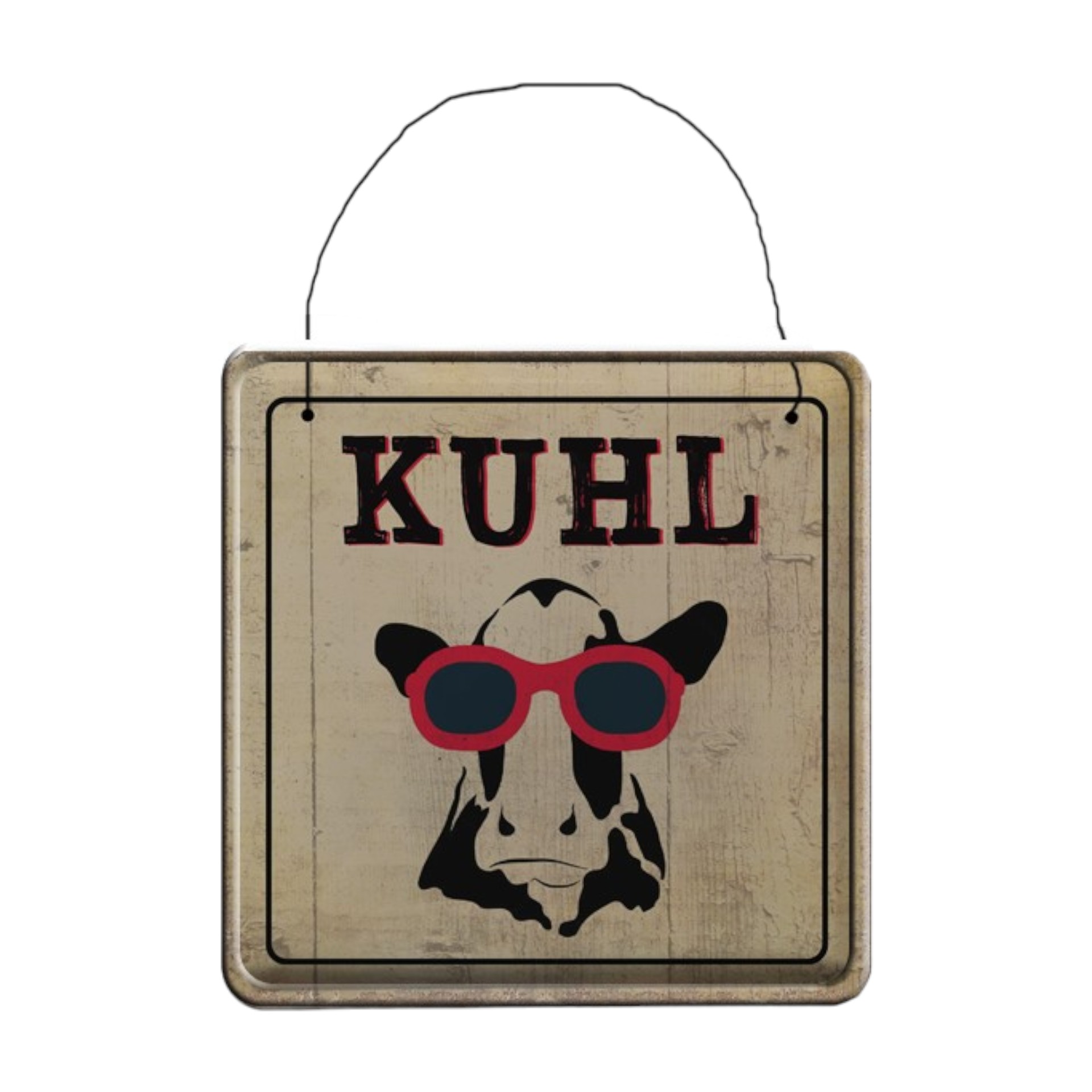 Darstellung von UV-Metallschild Kuhl