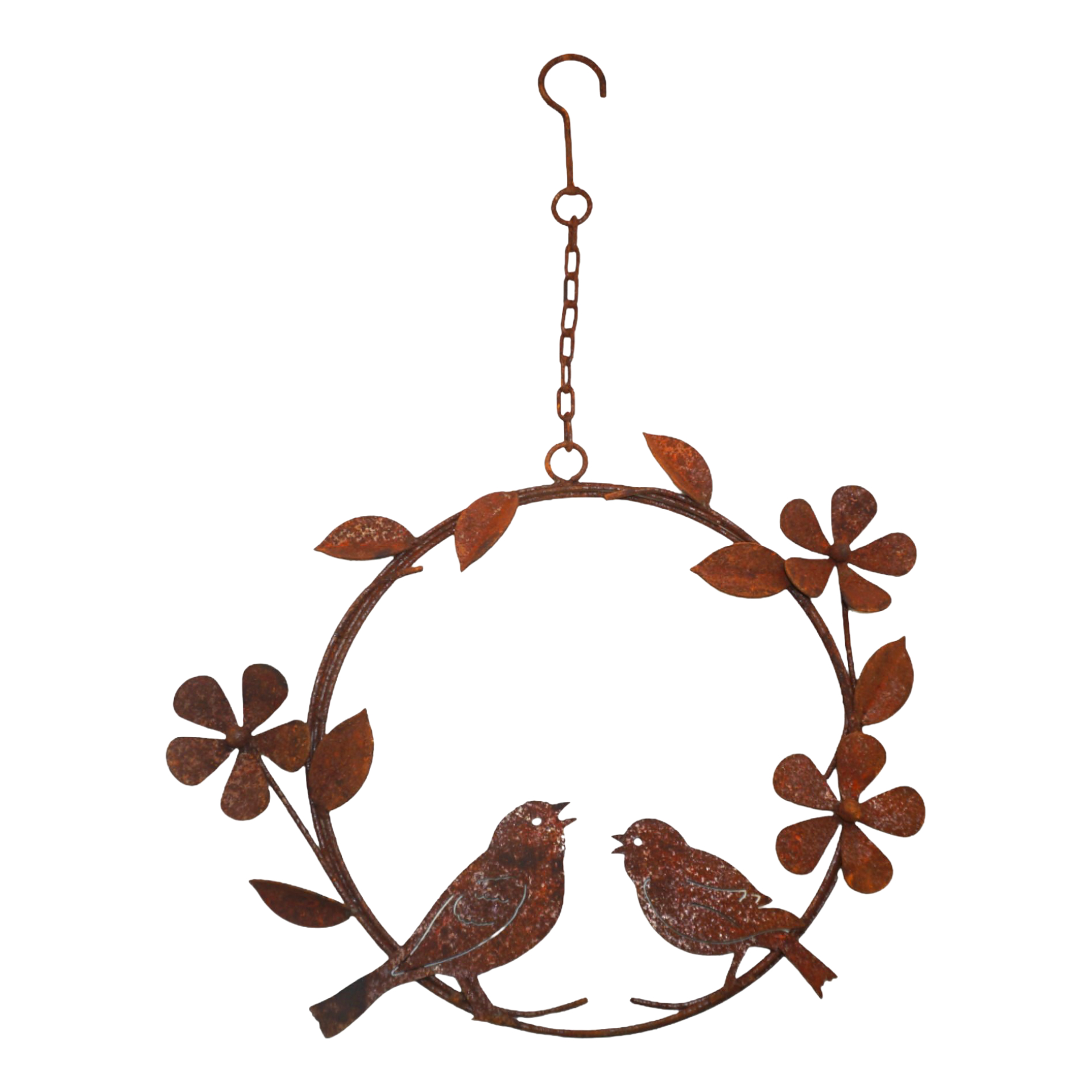 Darstellung von Vögel i. Ring m. Blümchen