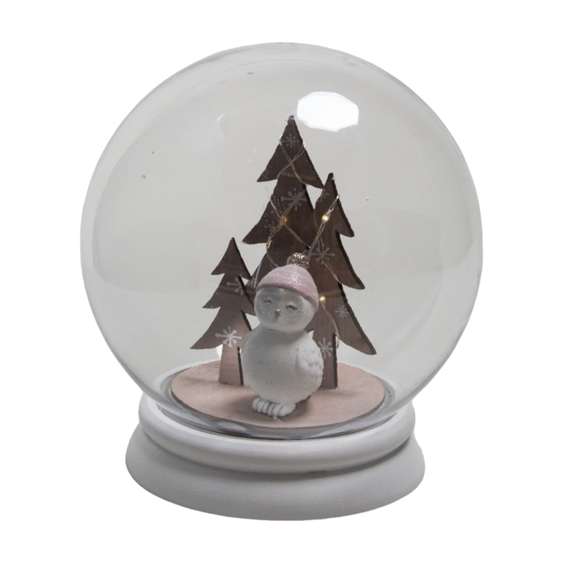 Darstellung von RP Kugel gross Bäume/ Pinguin mit LED