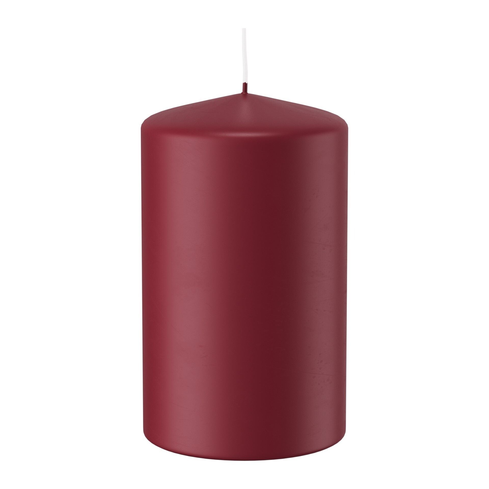 Darstellung von Stumpen Kerze 60x38 ohne CELLO BORDEAUX