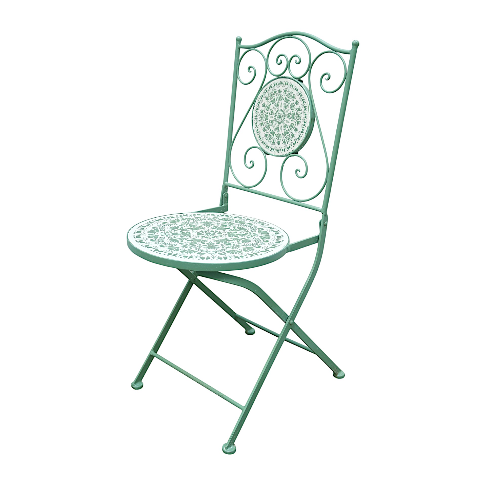 Darstellung von Stuhl m. Mosaiksteine lovely grün
