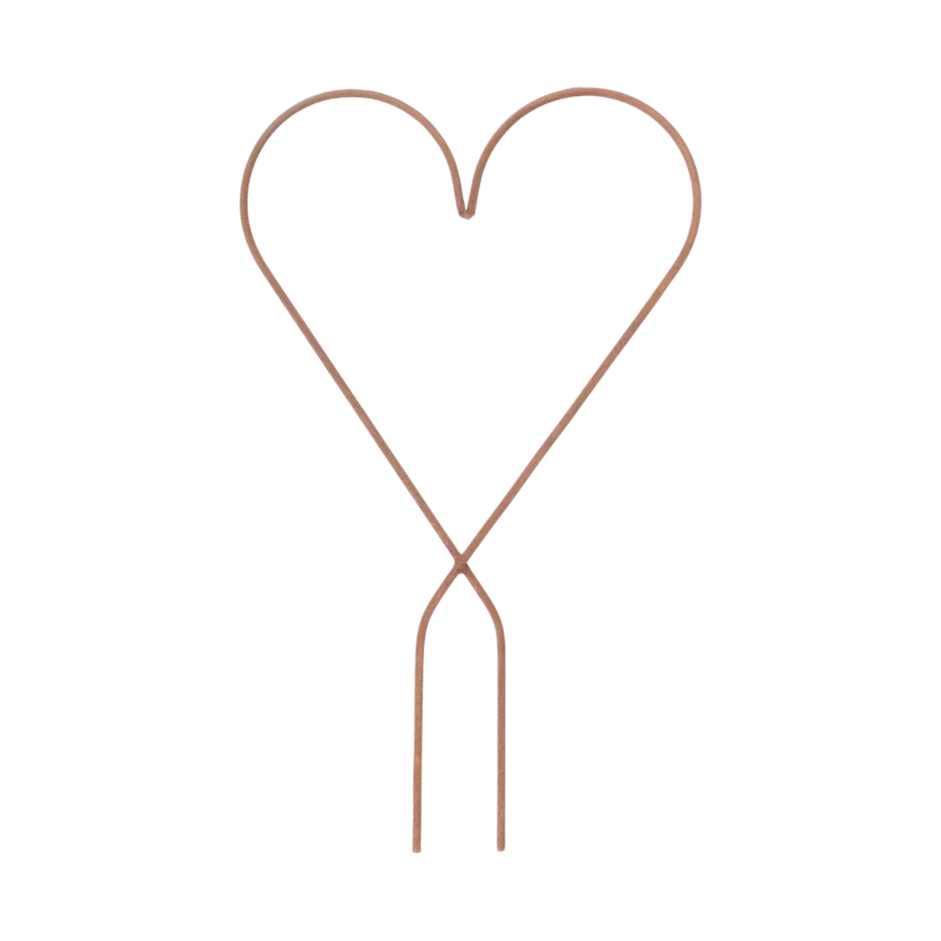 Darstellung von Drahtherz gross gekreuzt