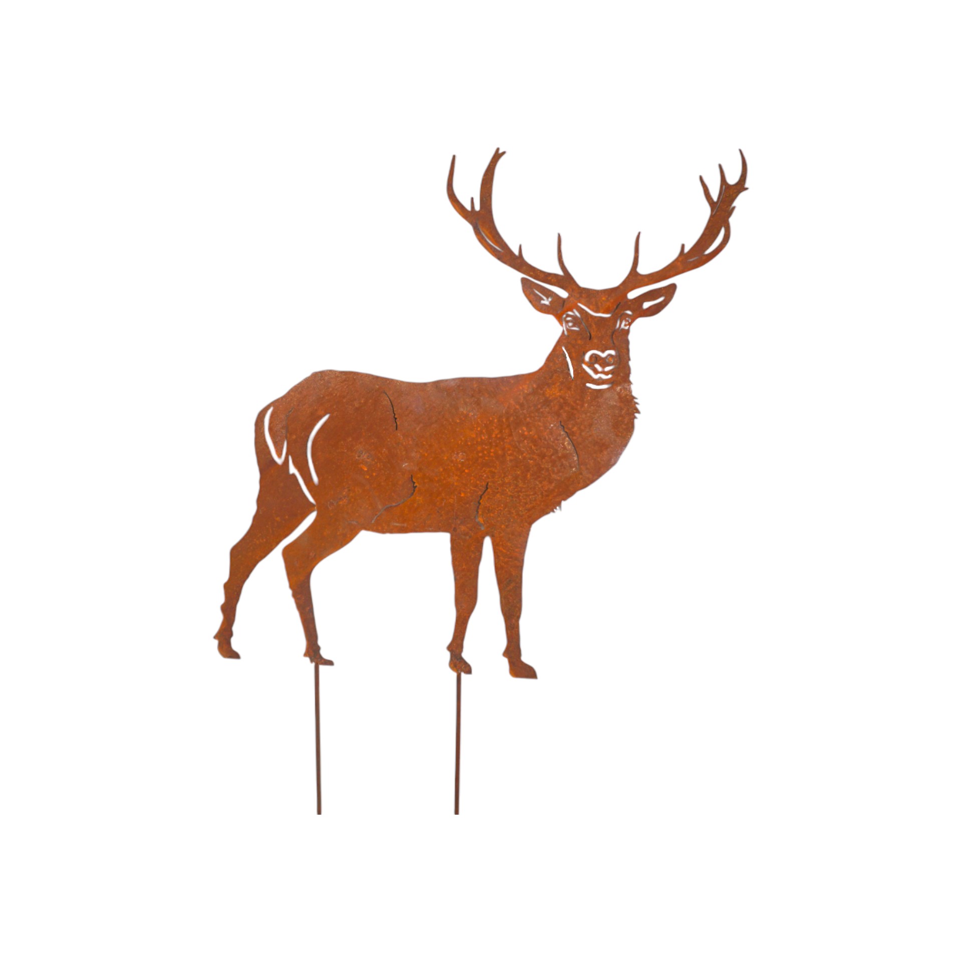 Darstellung von Hirsch gross zum Stecken, 2 Stäbe