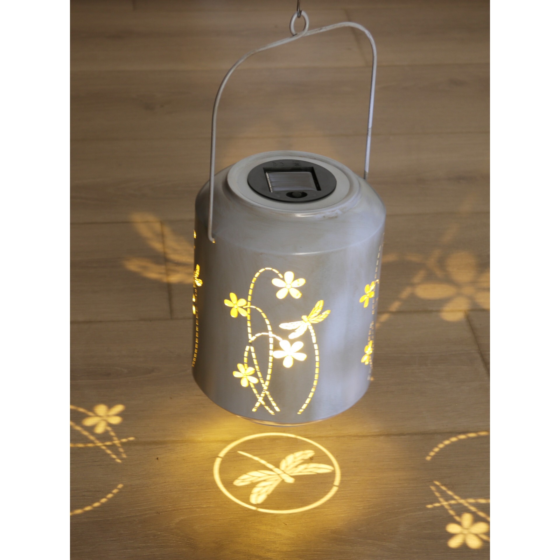 Darstellung von Solar WL sortiert grau/grün Libelle/Vogel