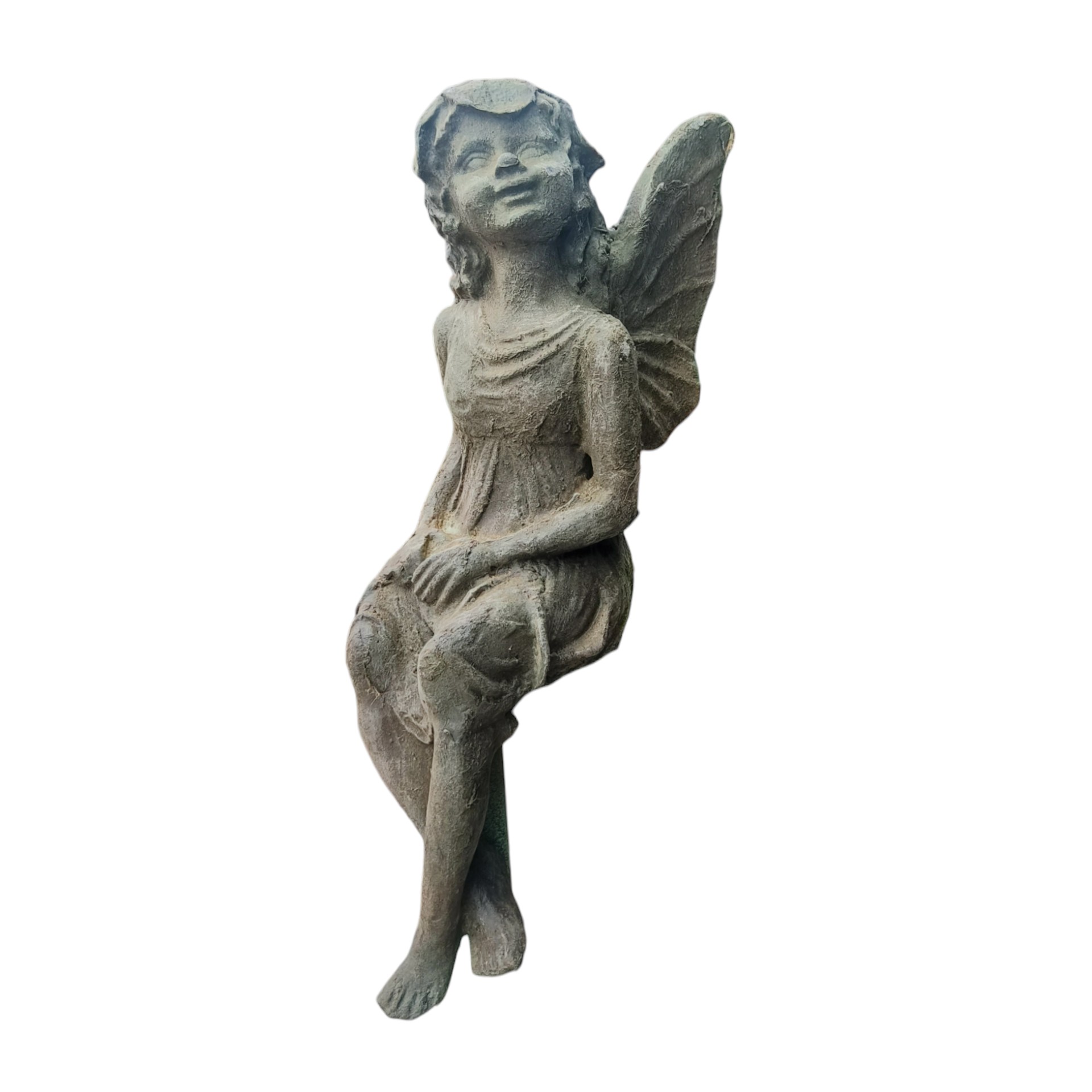 Darstellung von Elfe Aredhel sitzend bleifarben 25x51 cm
