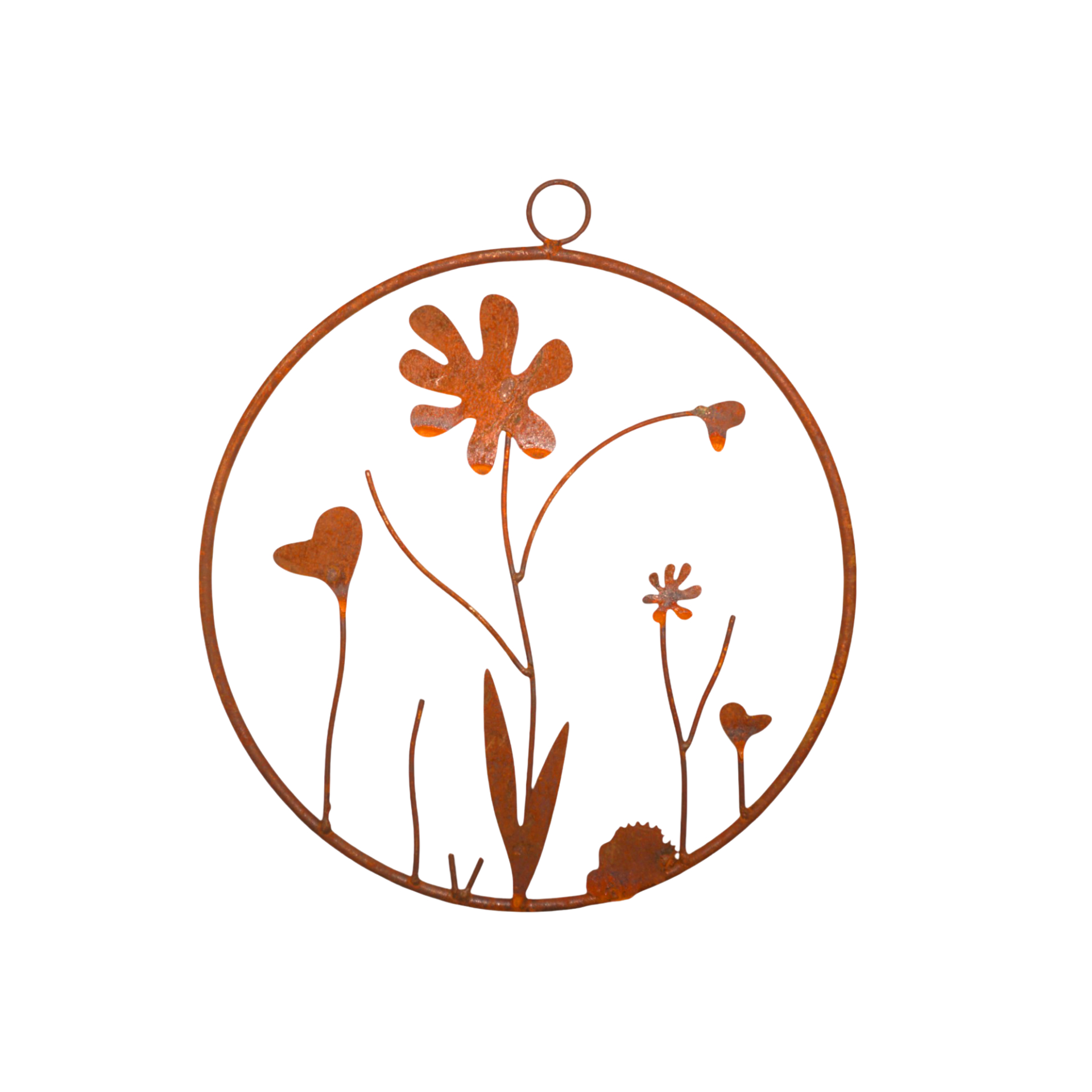 Darstellung von Ring mit Blumen und Herzen