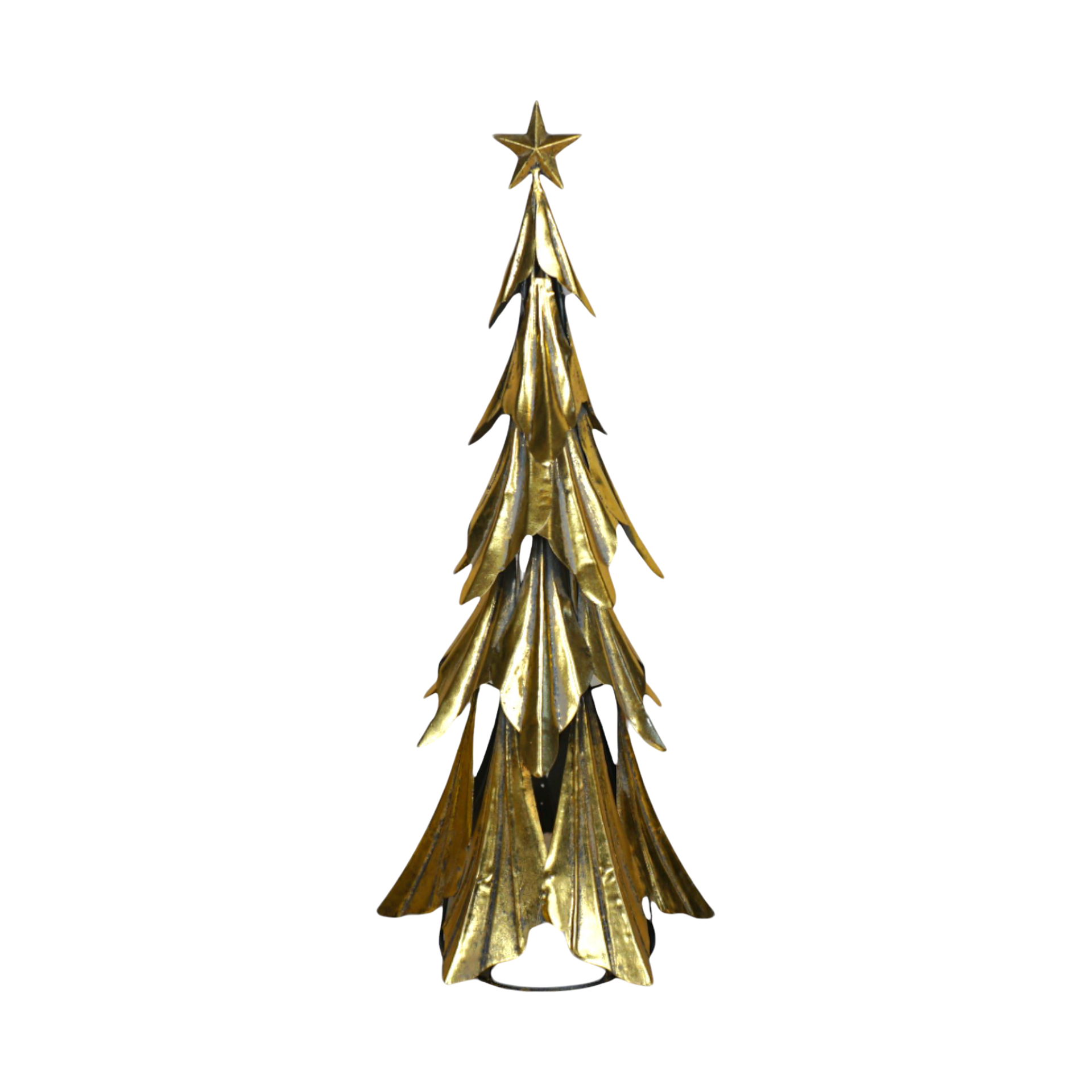 Darstellung von Weihnachtsbaum gold mittel. mit Stern