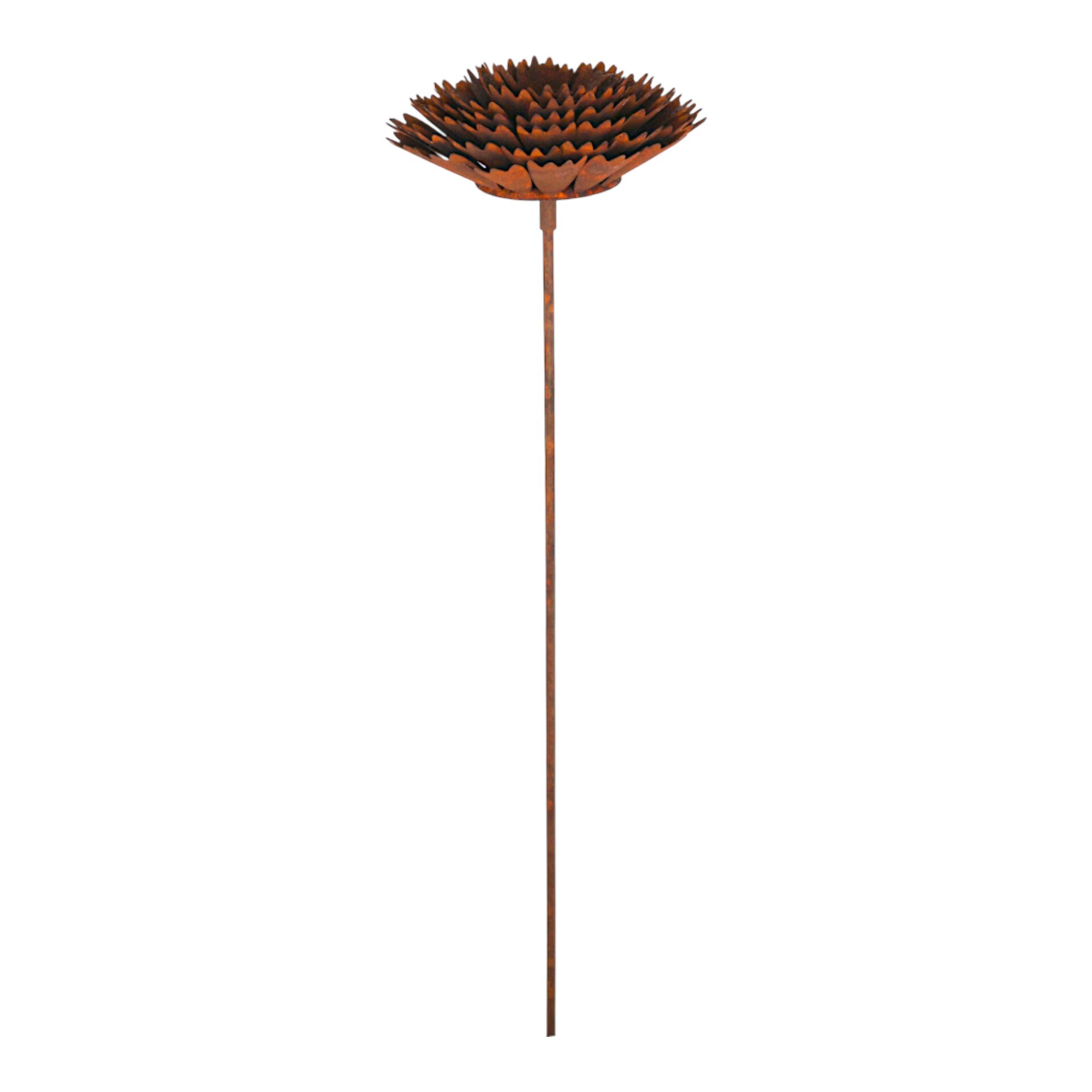 Darstellung von Dalie a. Stab rost d=22 cm, h= 149 cm