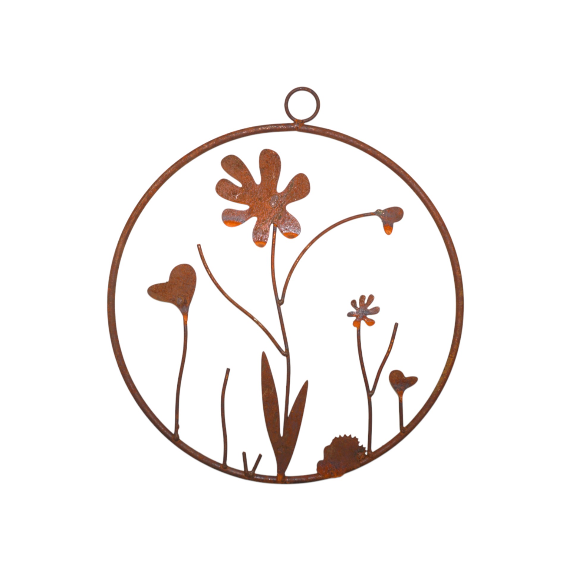 Darstellung von Ring mit Blumen und Herzen