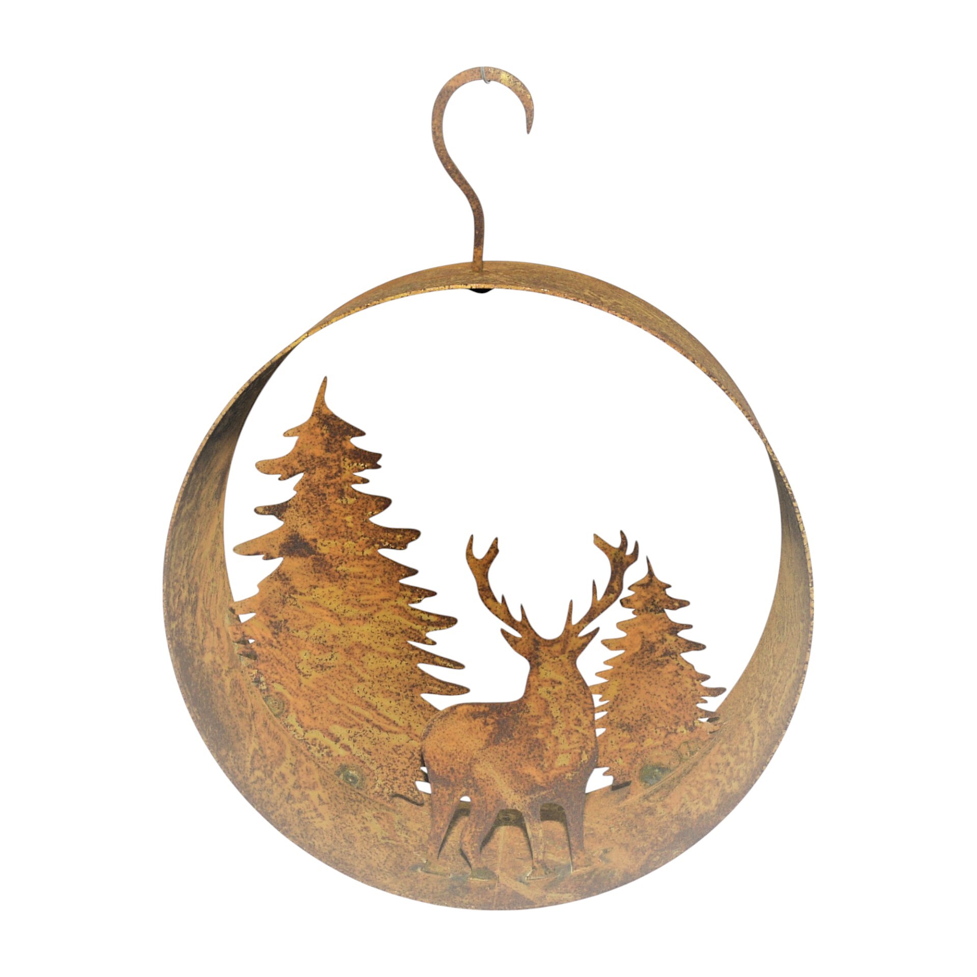 Ring mit Baum/Hirsch z.Hängen Darstellung von Ring mit Baum/Hirsch z.Hängen