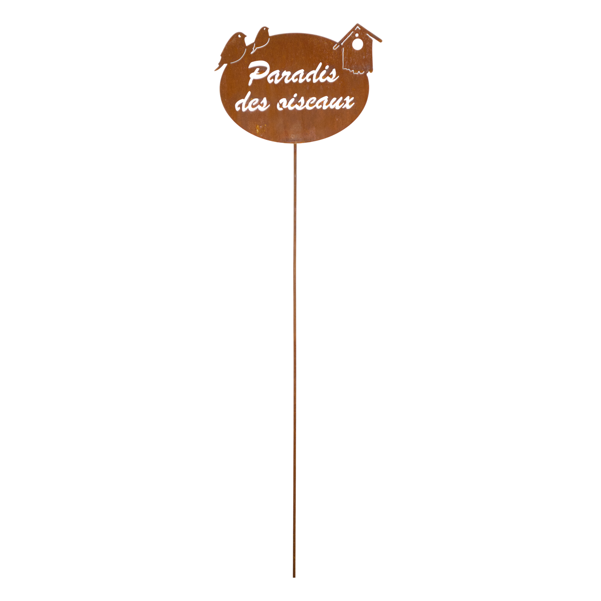Darstellung von ovale Tafel auf Stab 2 Vögel/ Haus Paradis des oiseaux